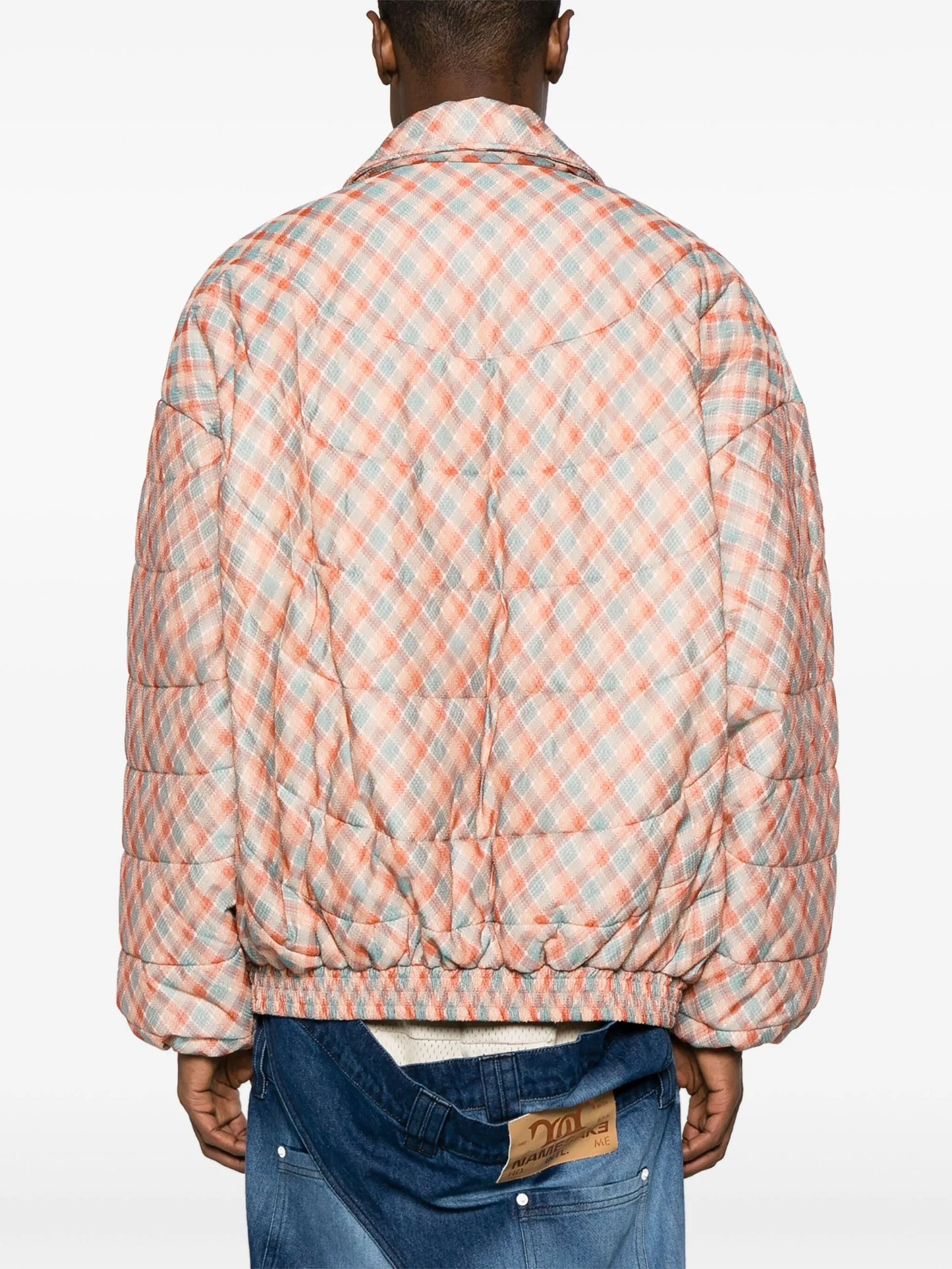 West Polo checked padded jacket