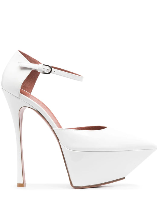 Angelica Plateau 150mm leather platform pumps