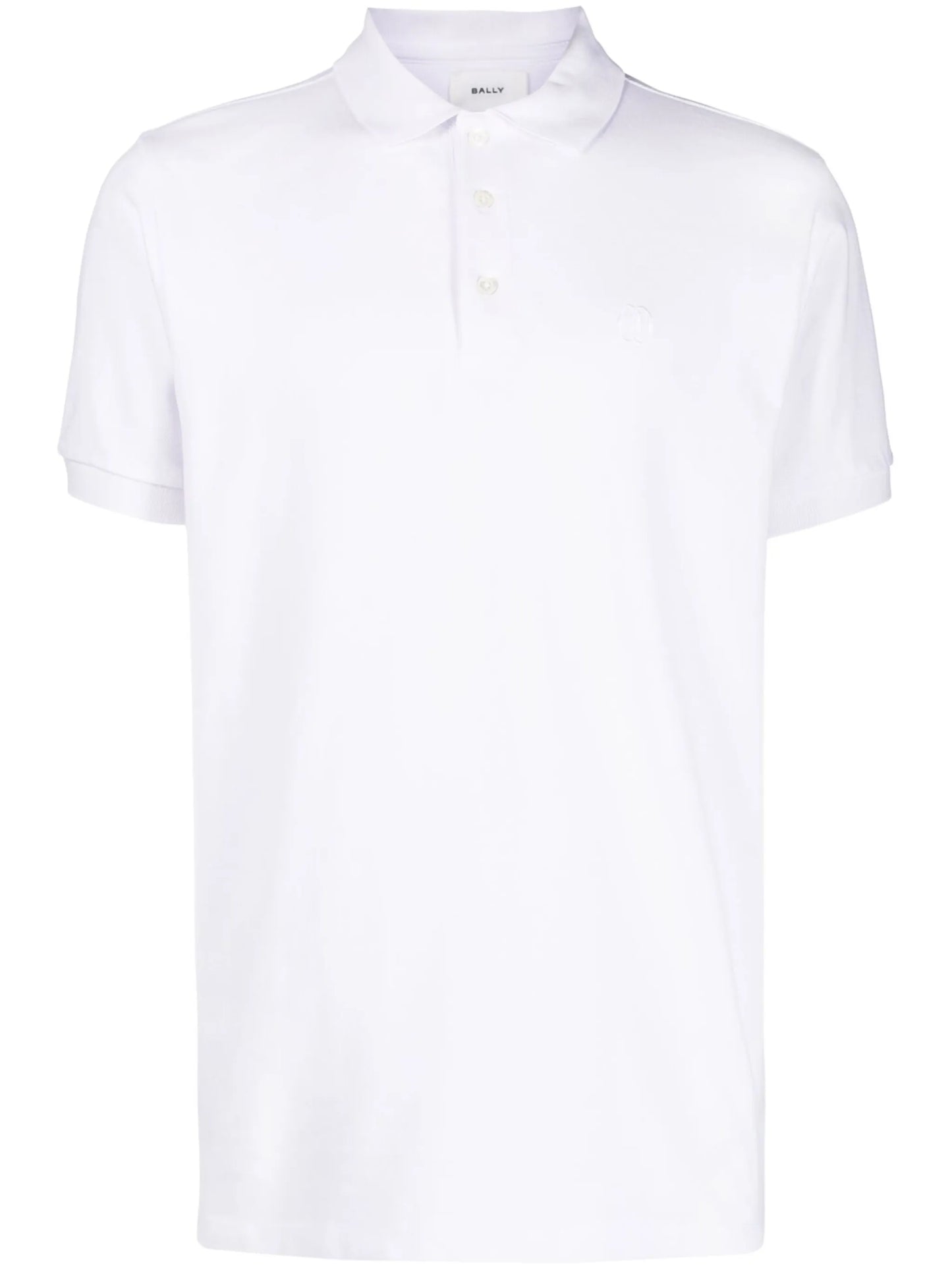embroidered-logo piqué polo shirt