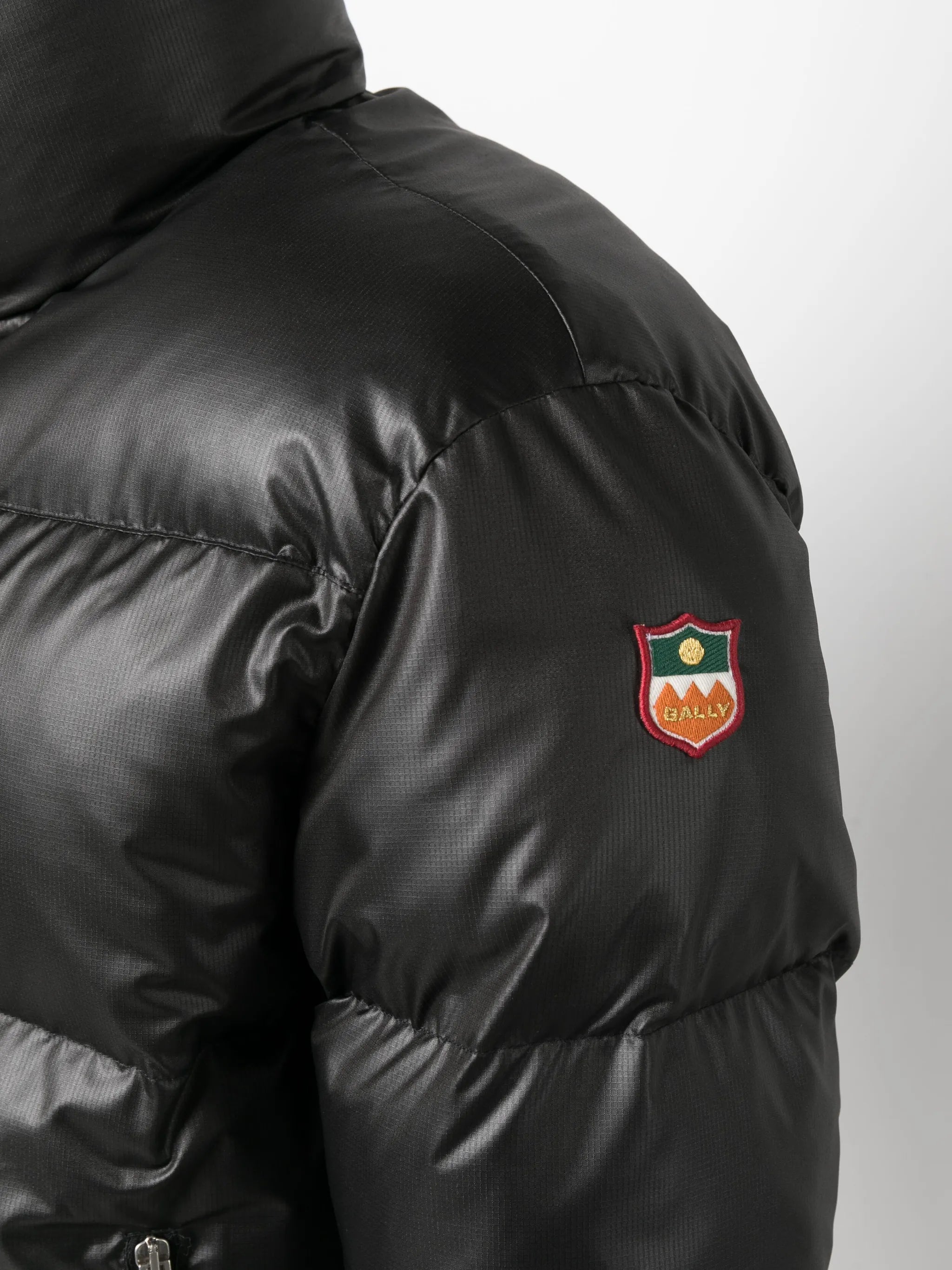 logo-patch padded jacket
