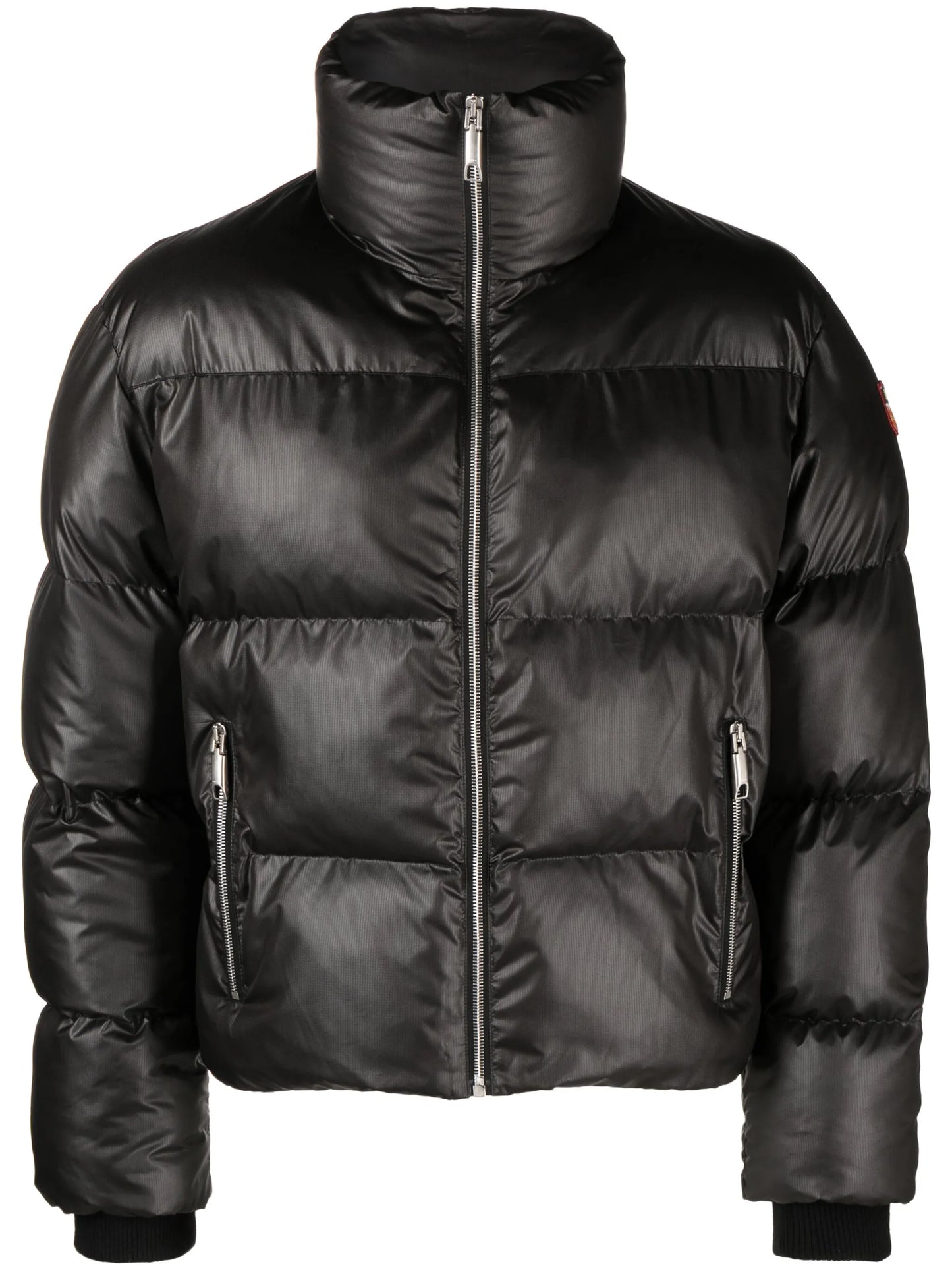 logo-patch padded jacket