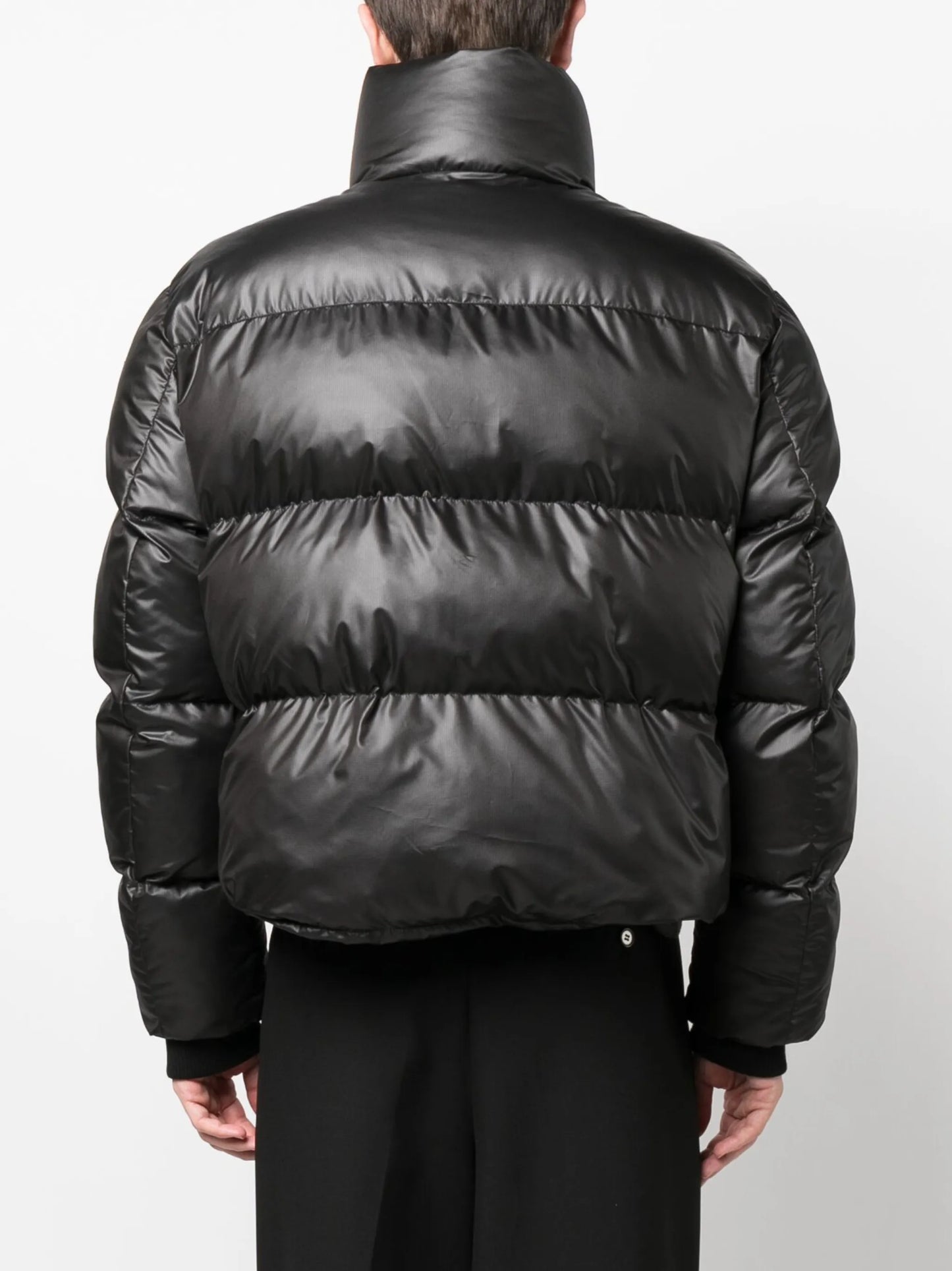 logo-patch padded jacket