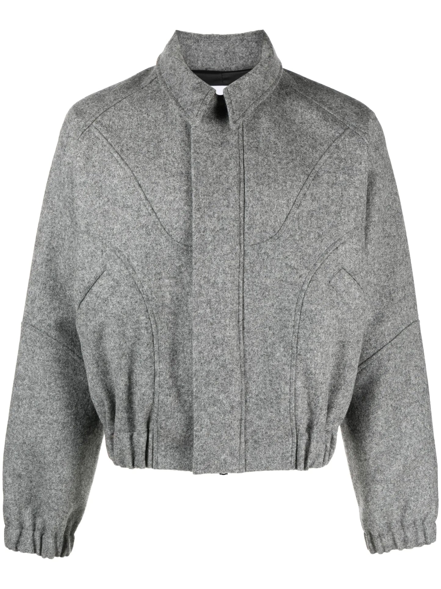 Ji Ji panelled zipped bomber jacket