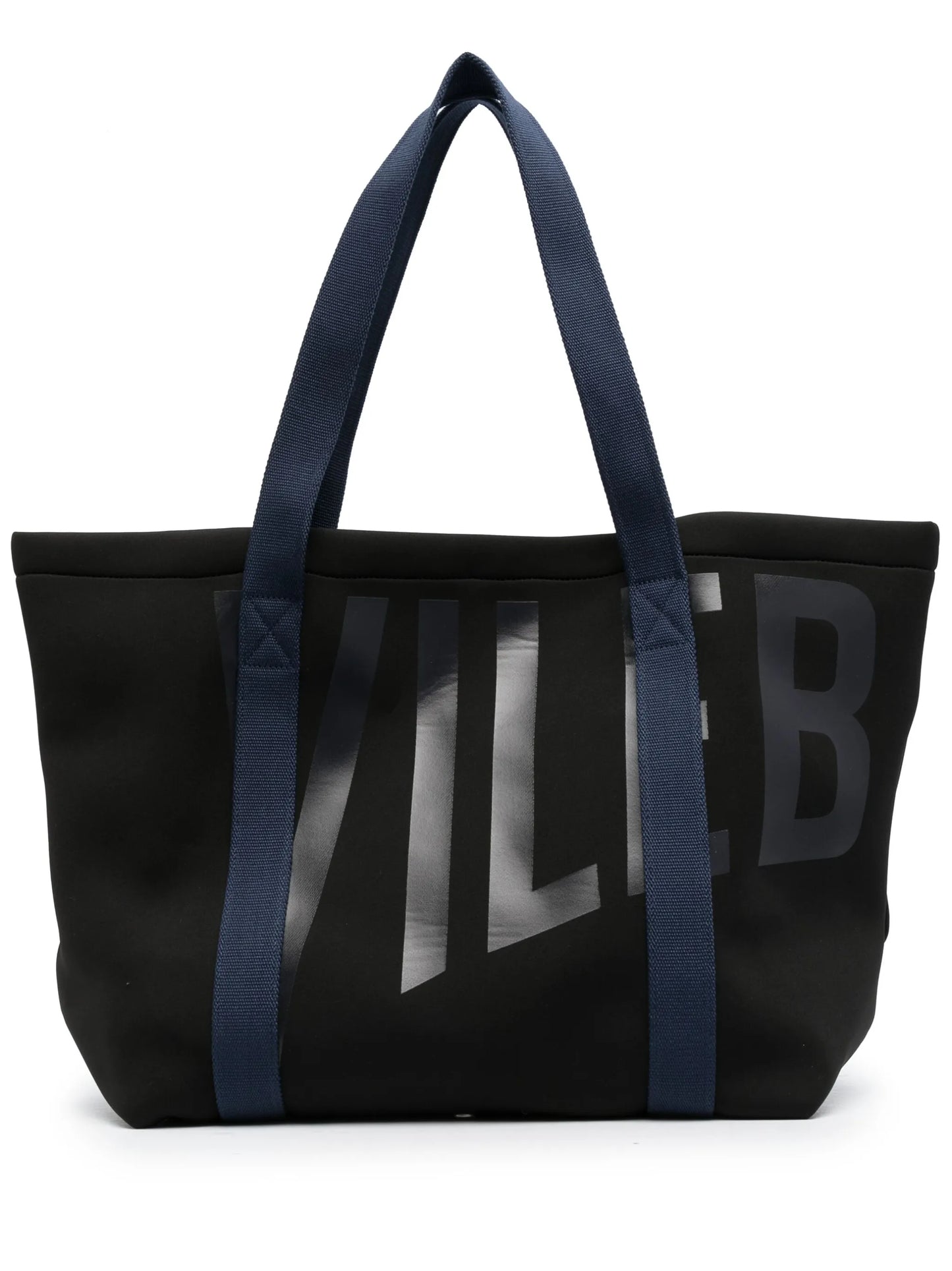 logo-print coated-canvas tote bag