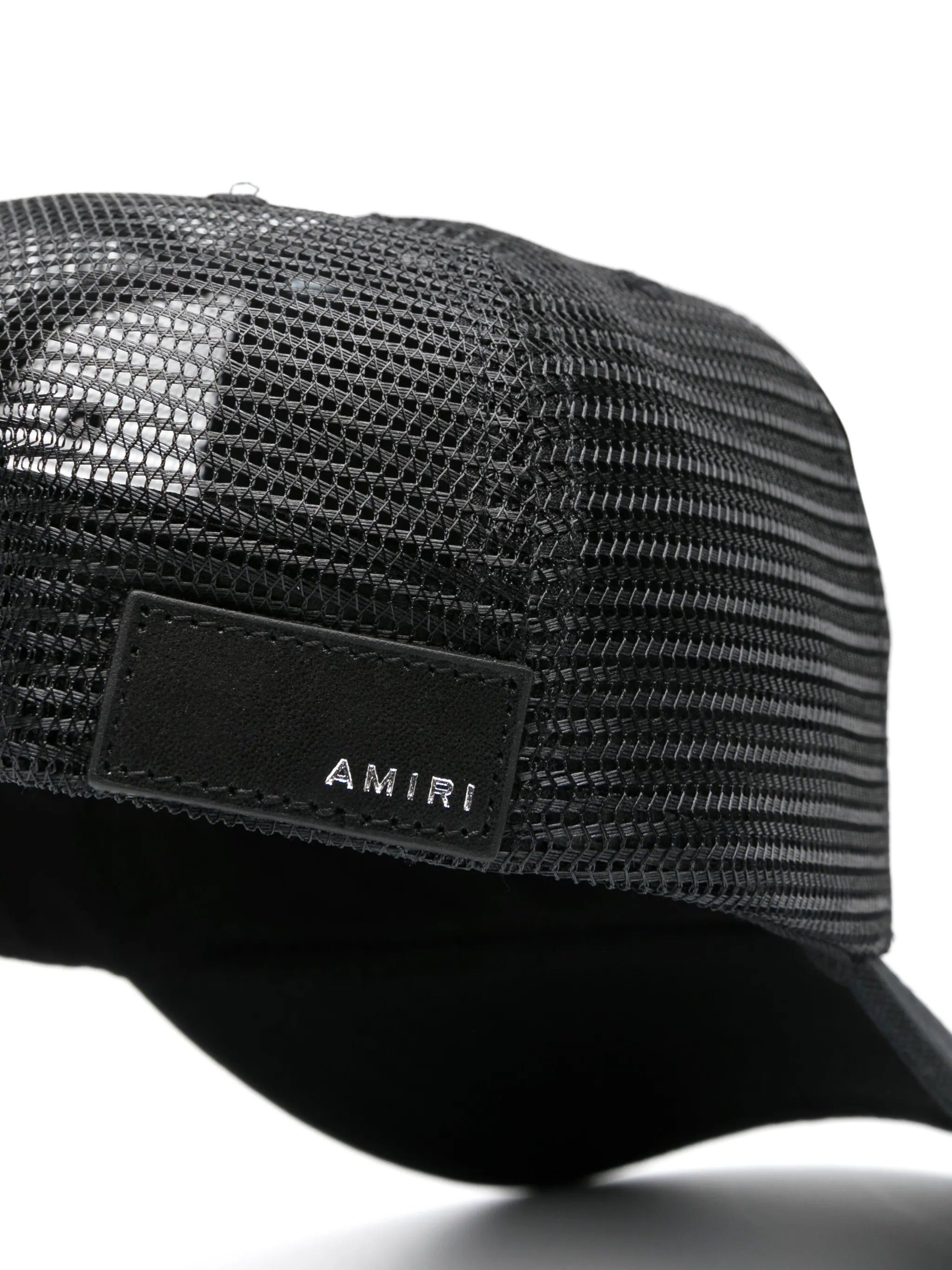 logo-embroidered panelled cap