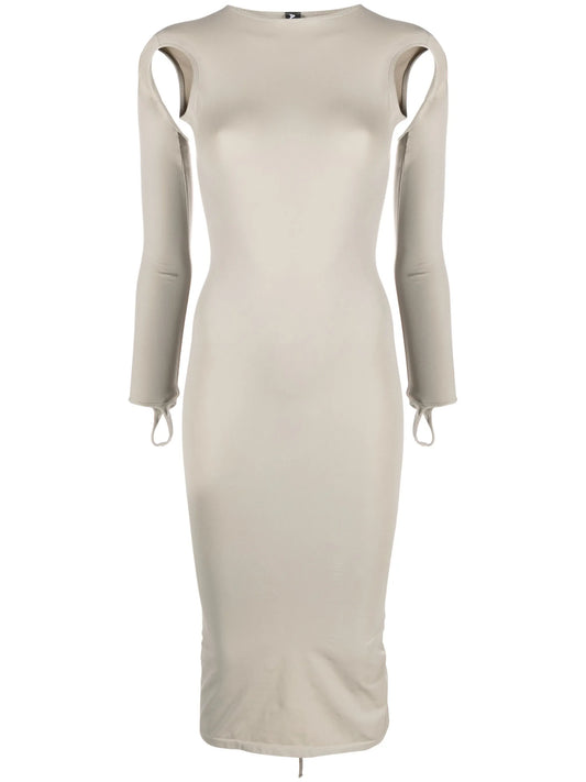 cut-out stretch-jersey midi dress