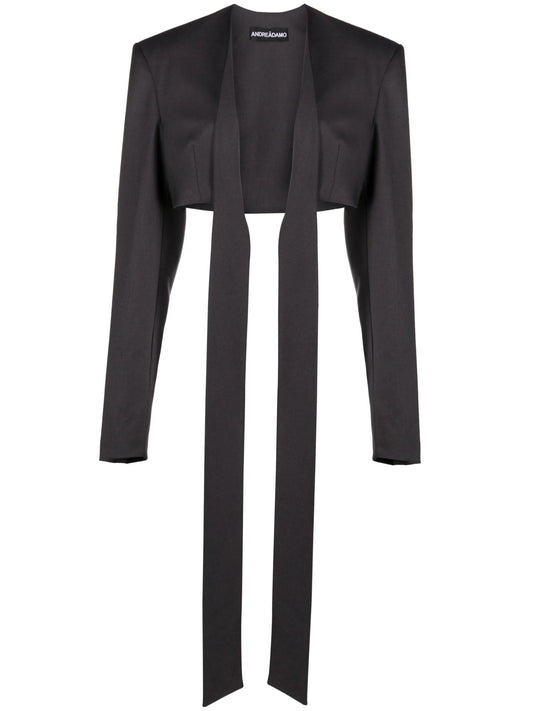 asymmetric cropped jacket