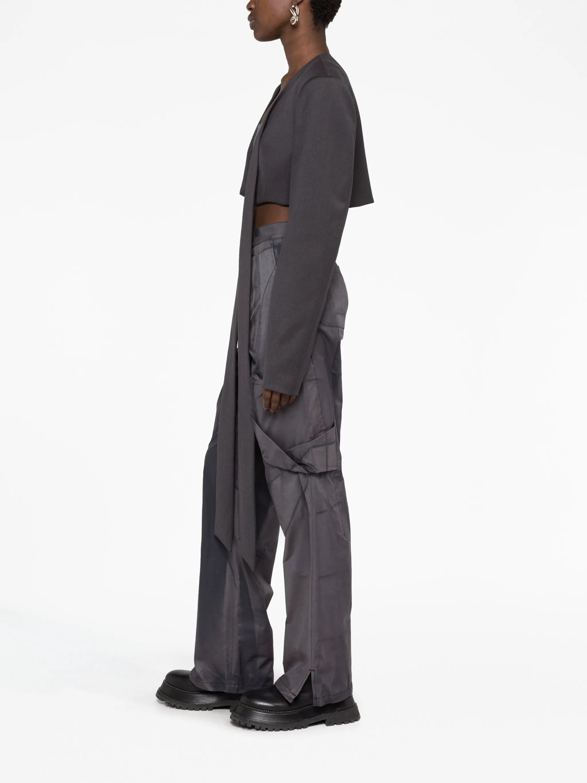 asymmetric cropped jacket