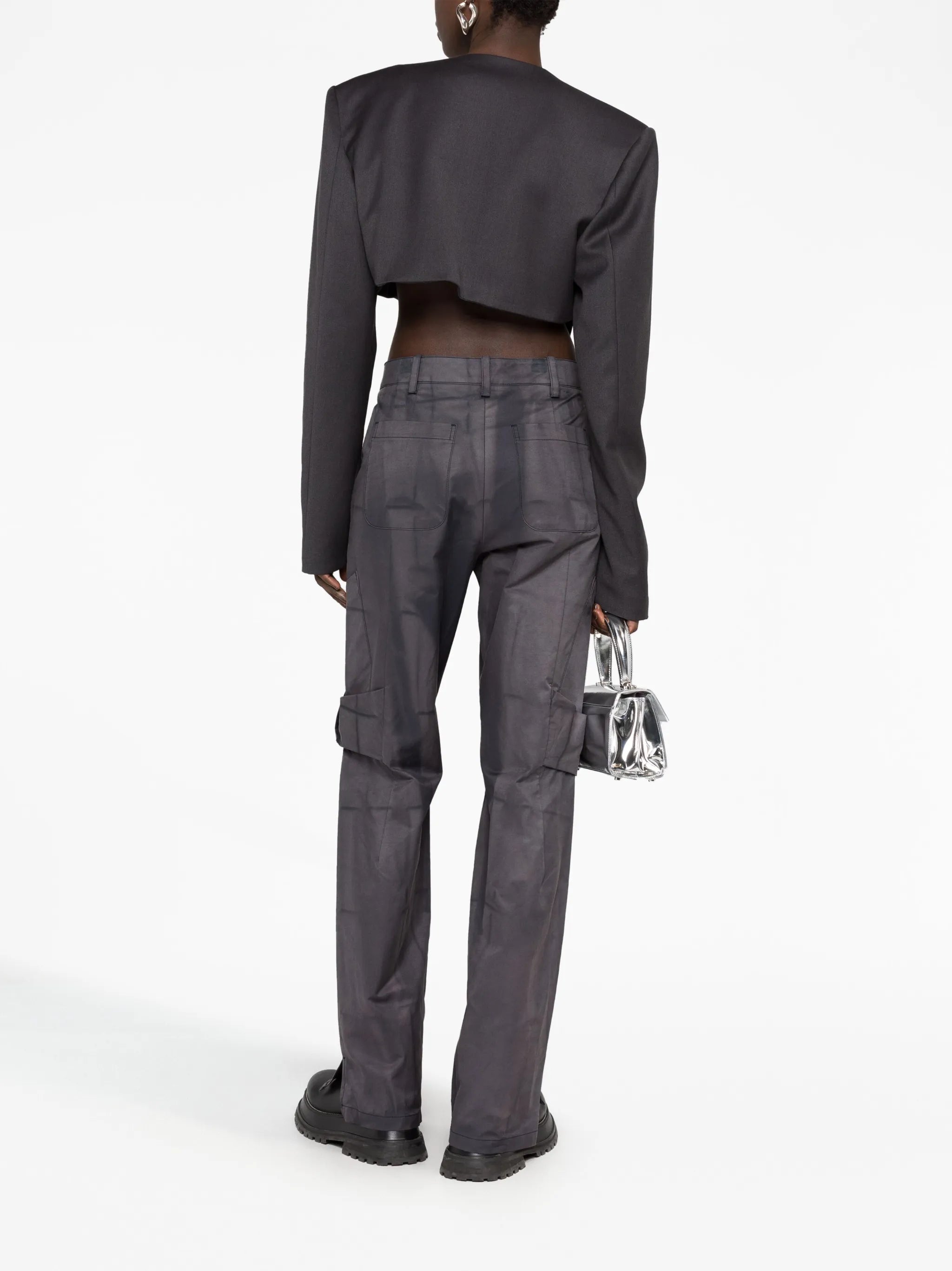 asymmetric cropped jacket