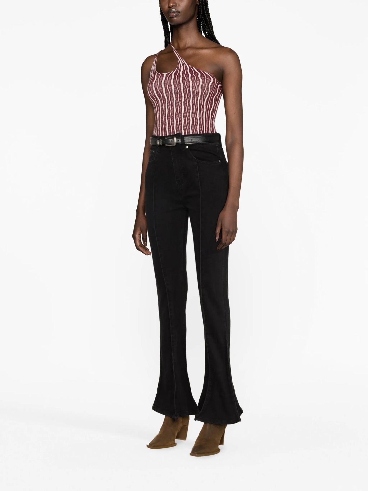 Trumpet high-rise flared jeans
