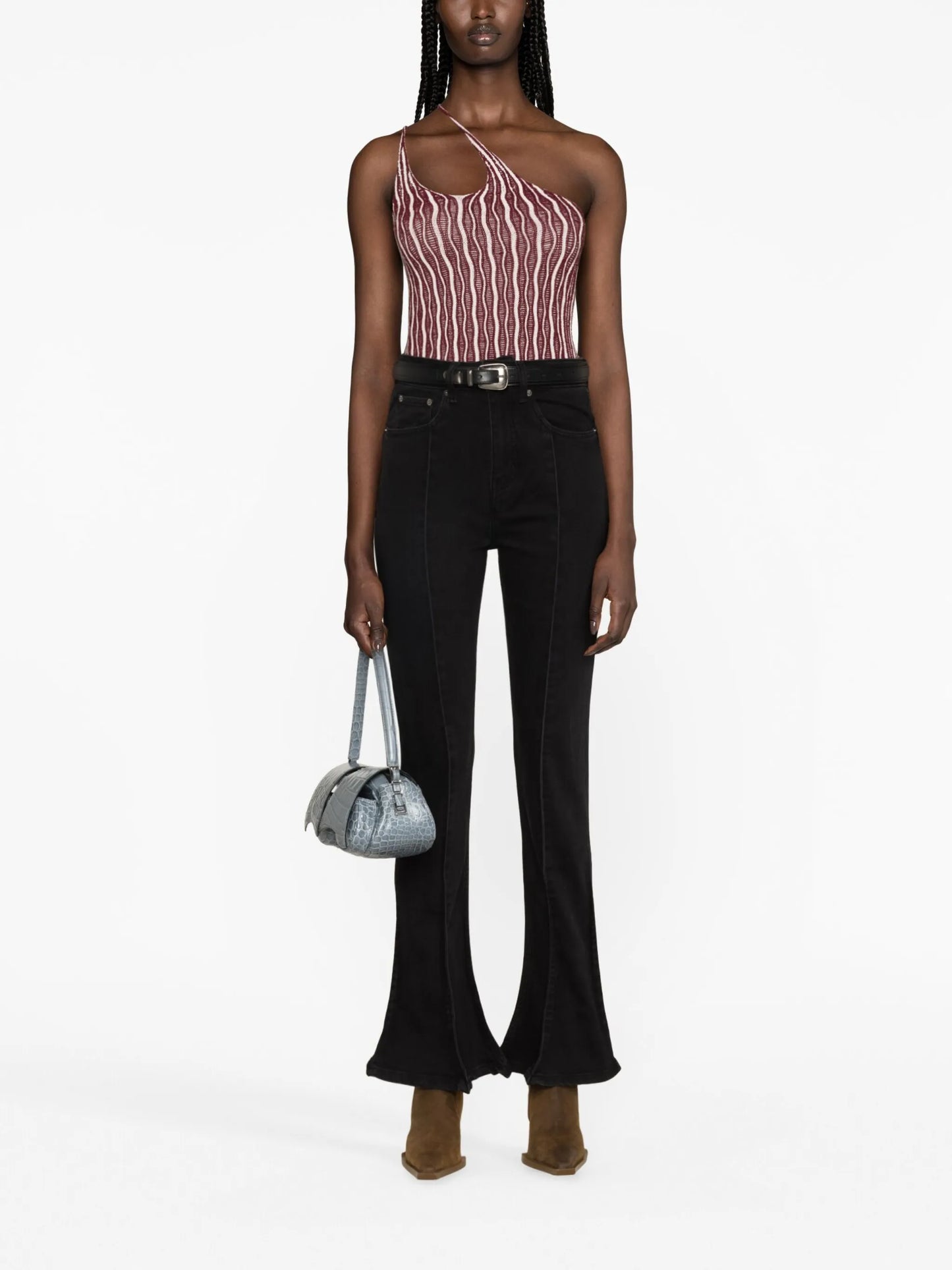 Trumpet high-rise flared jeans