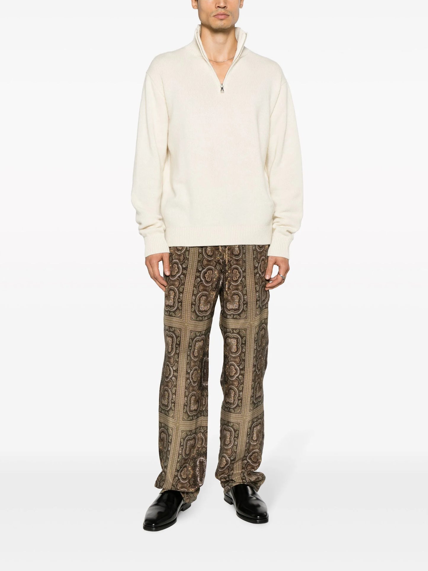 Demis paisley-print trousers