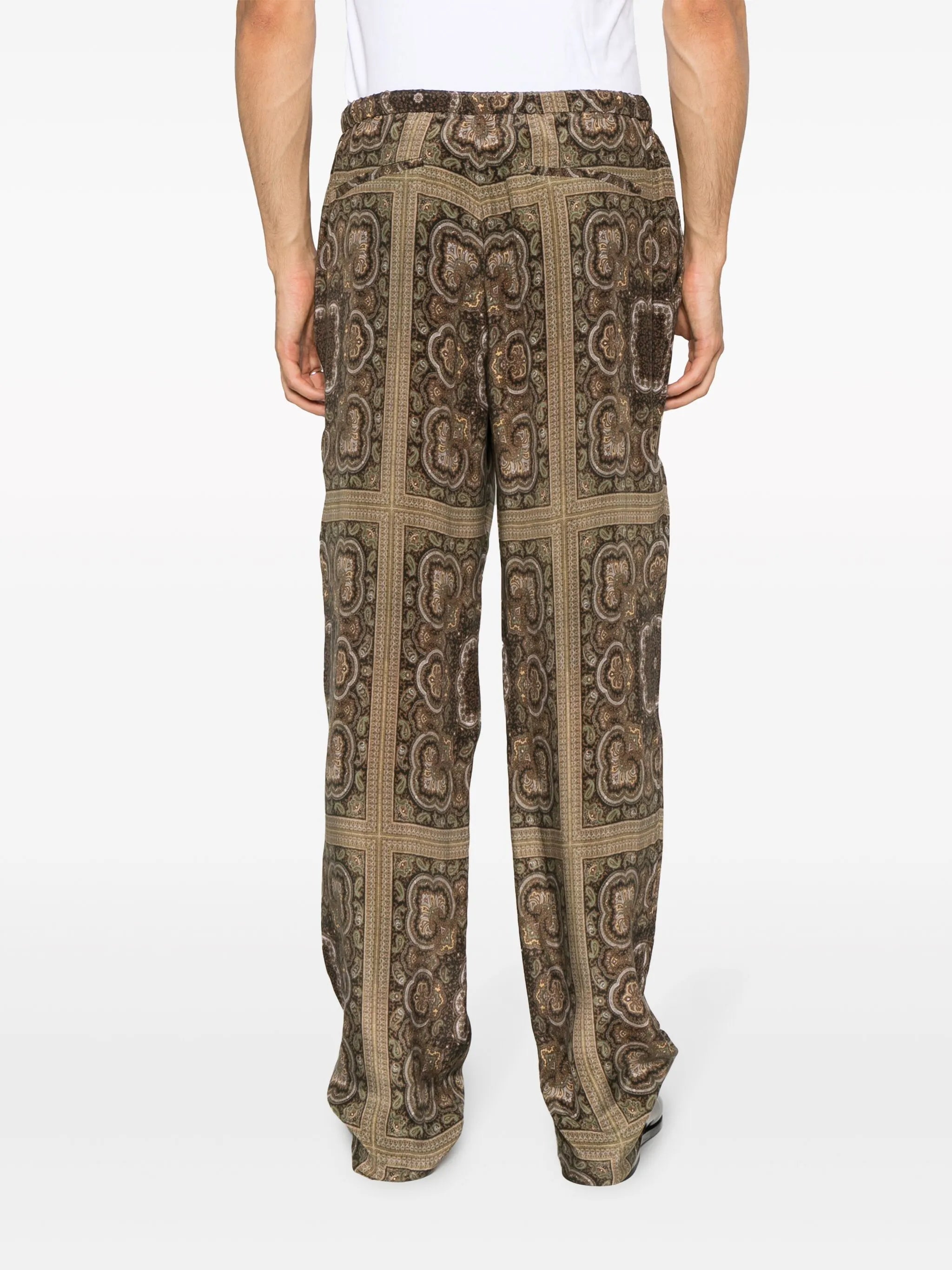 Demis paisley-print trousers