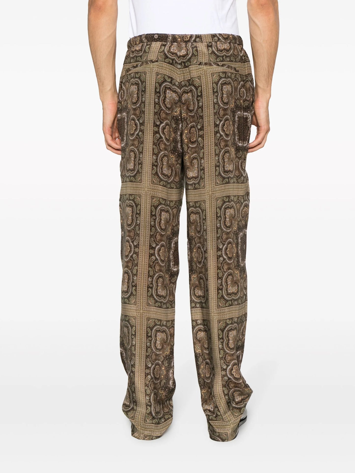 Demis paisley-print trousers
