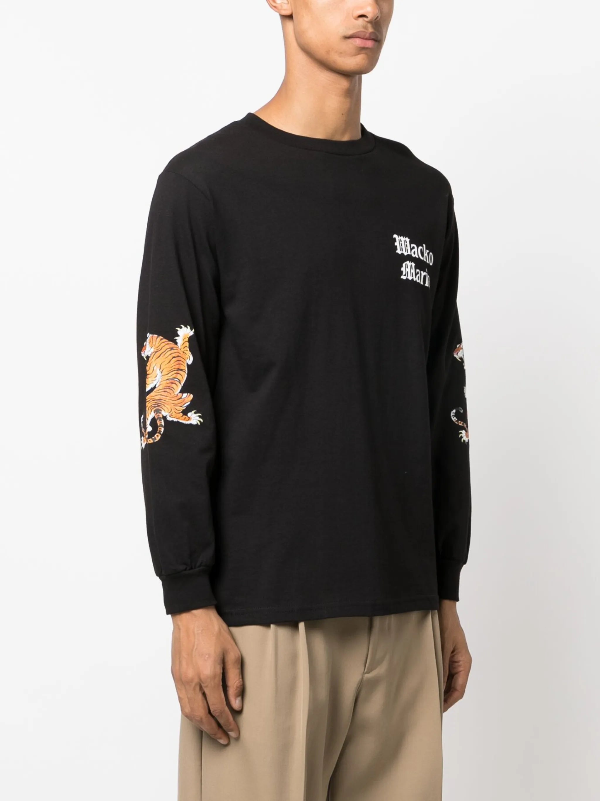 logo-print long-sleeved T-shirt