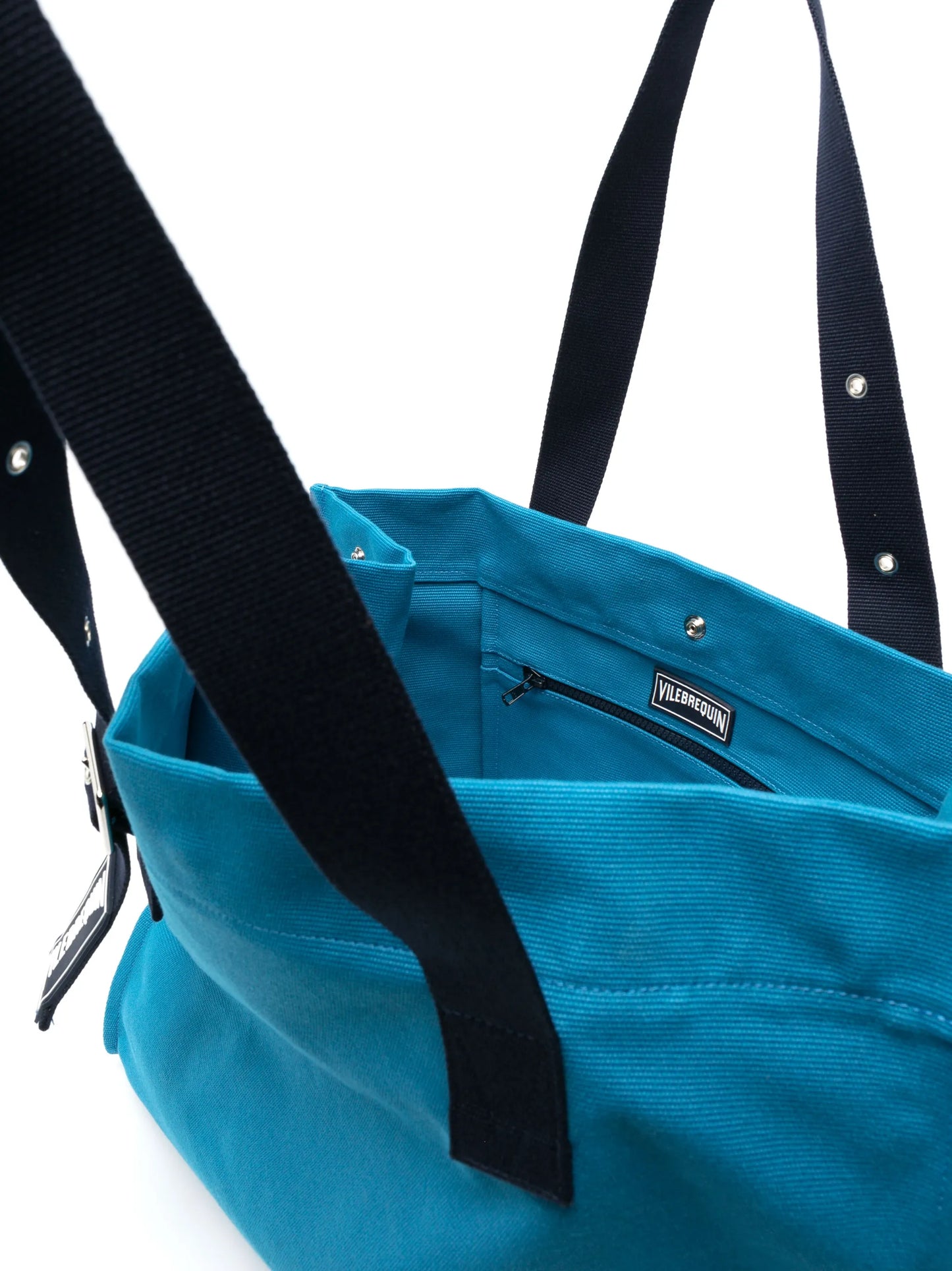 logo-patch canvas tote bag