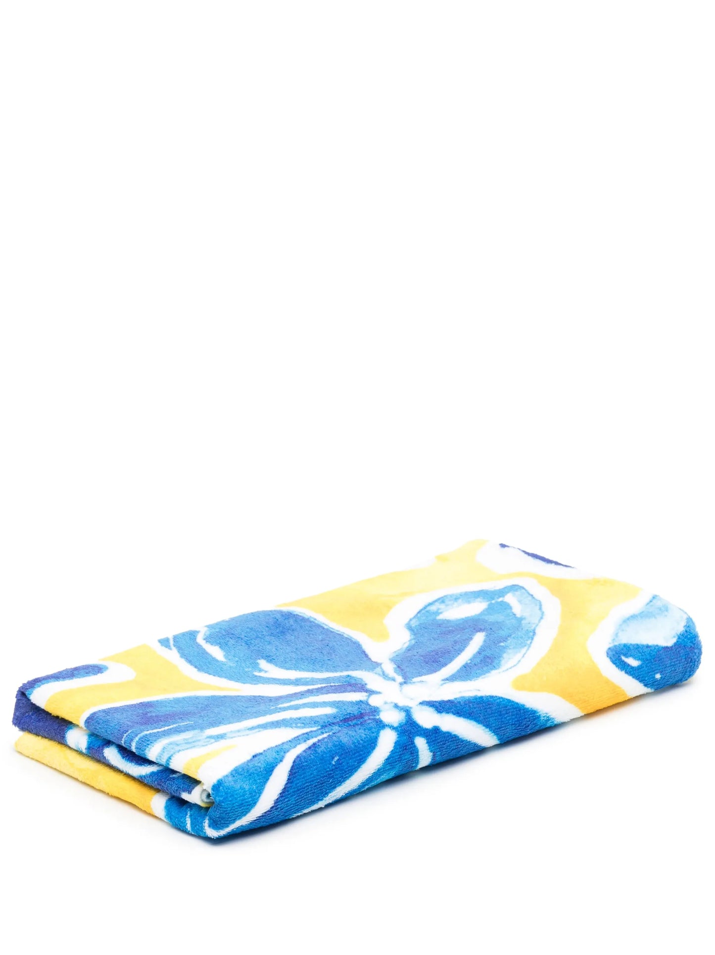 floral-print beach towel