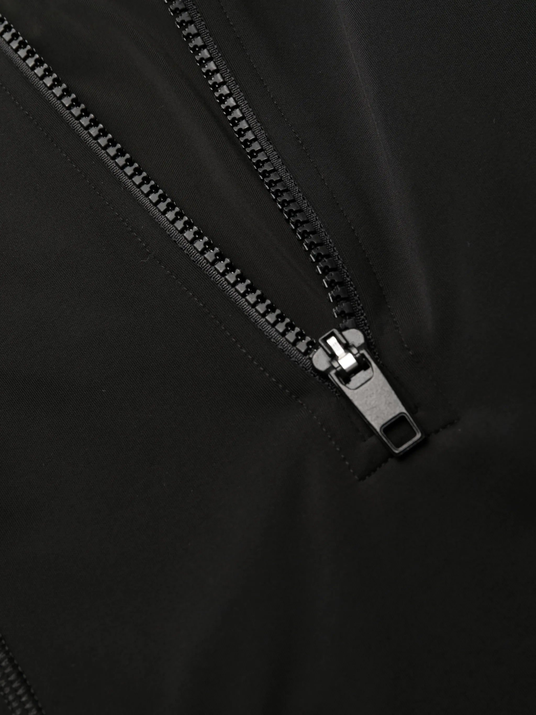 high-neck half-zip swimsuit