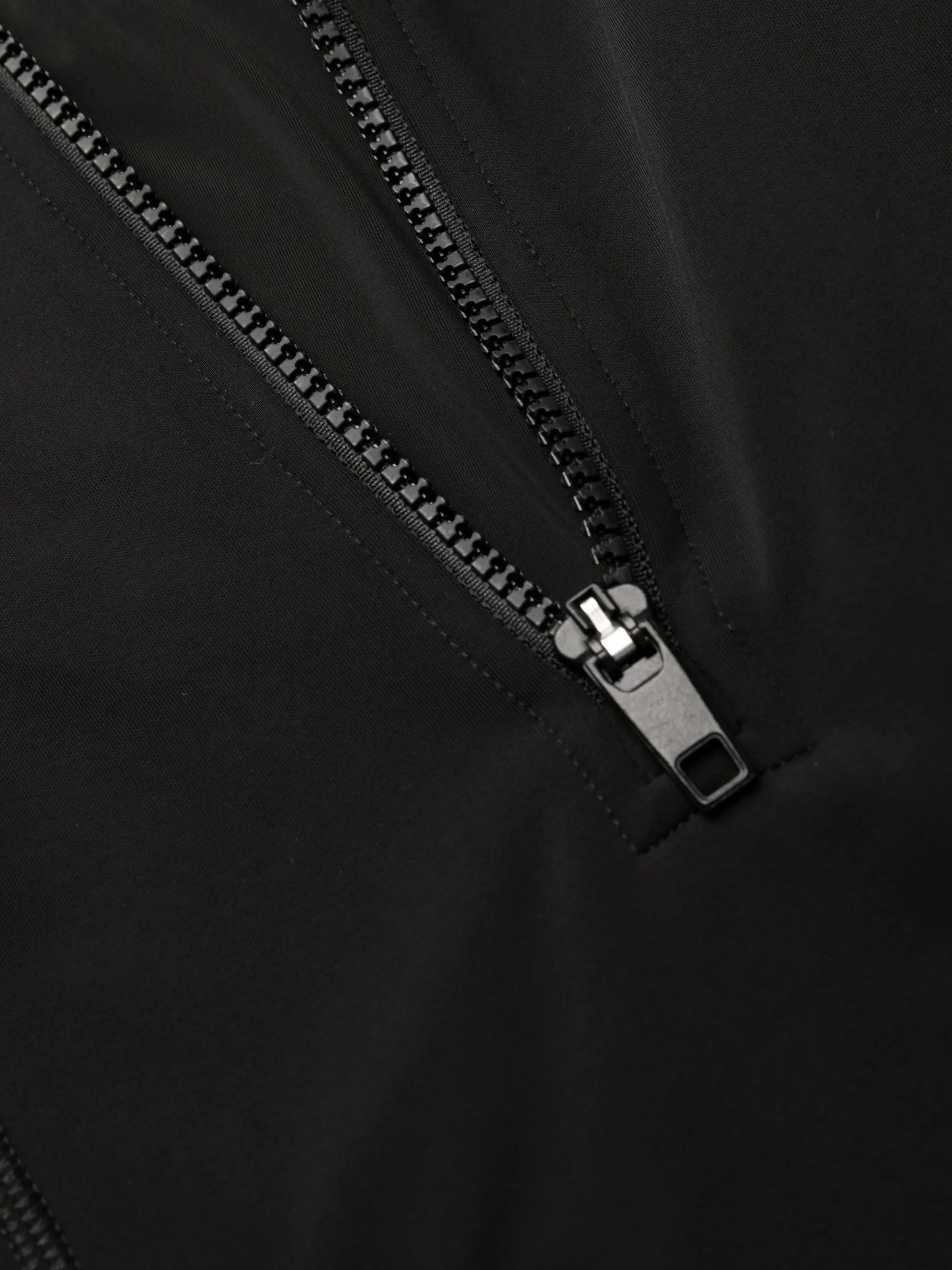 high-neck half-zip swimsuit