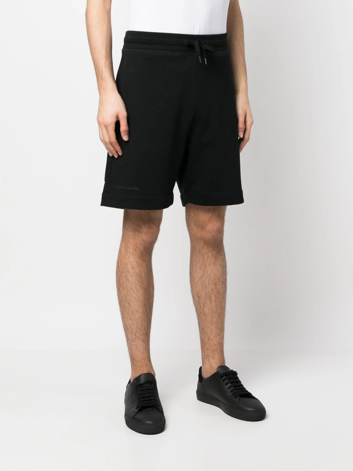logo-print cotton track shorts