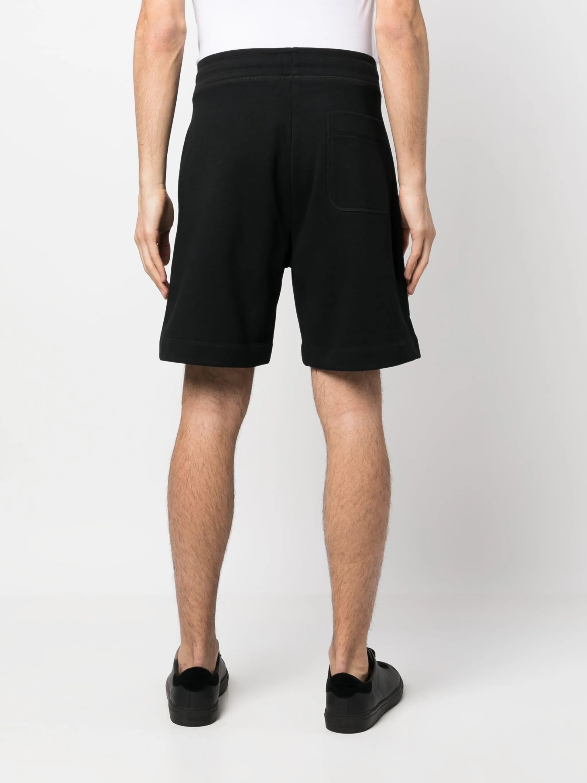 logo-print cotton track shorts