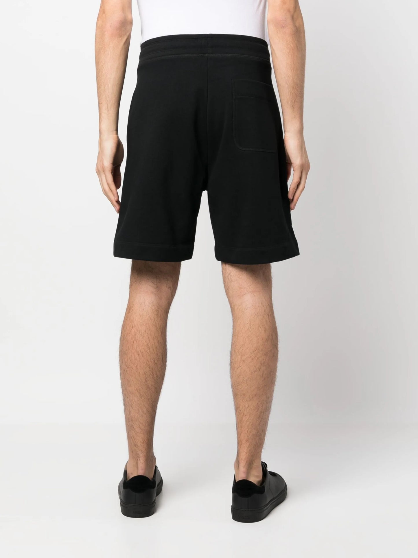 logo-print cotton track shorts