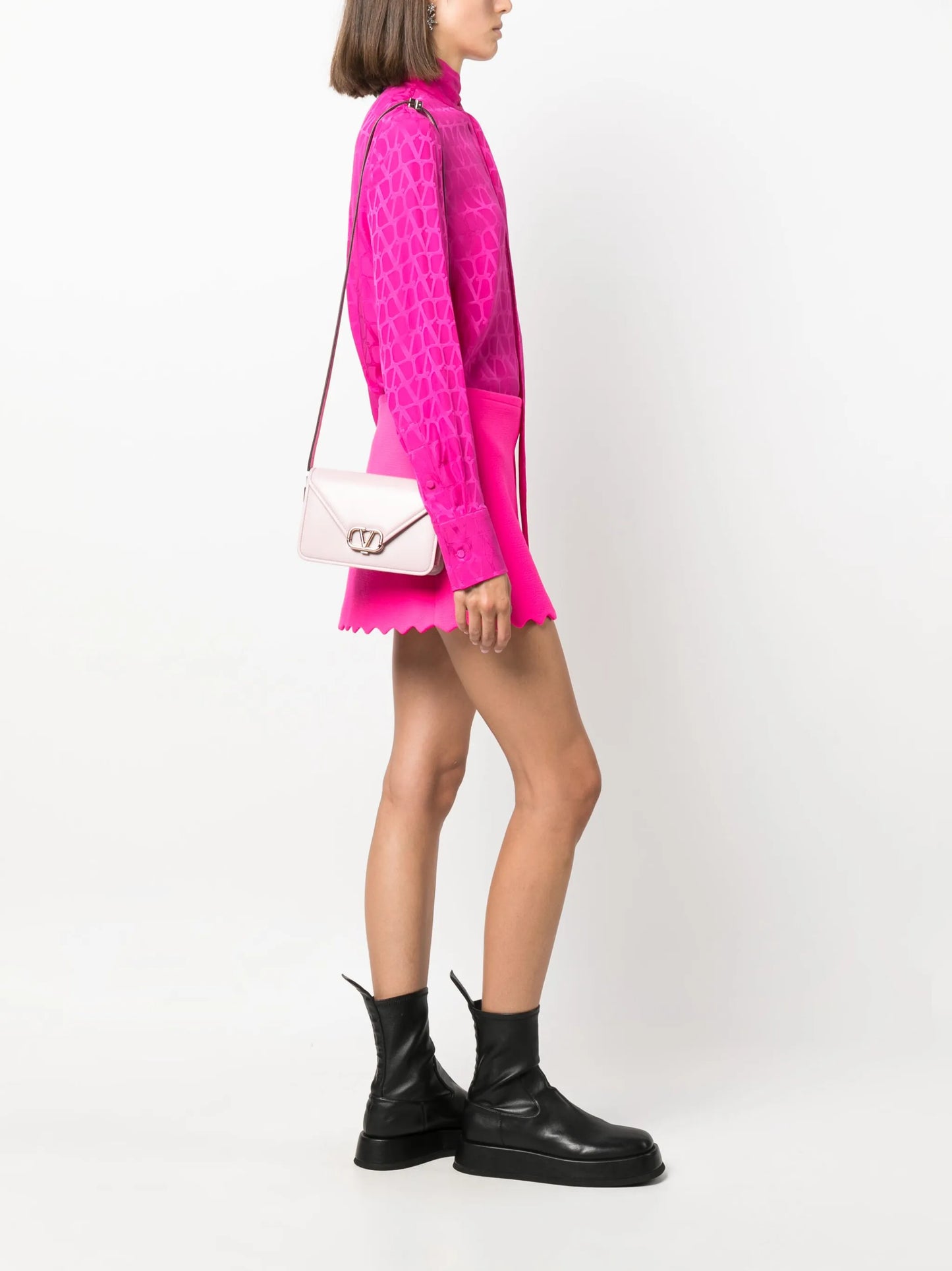 small Letter leather shoulder bag