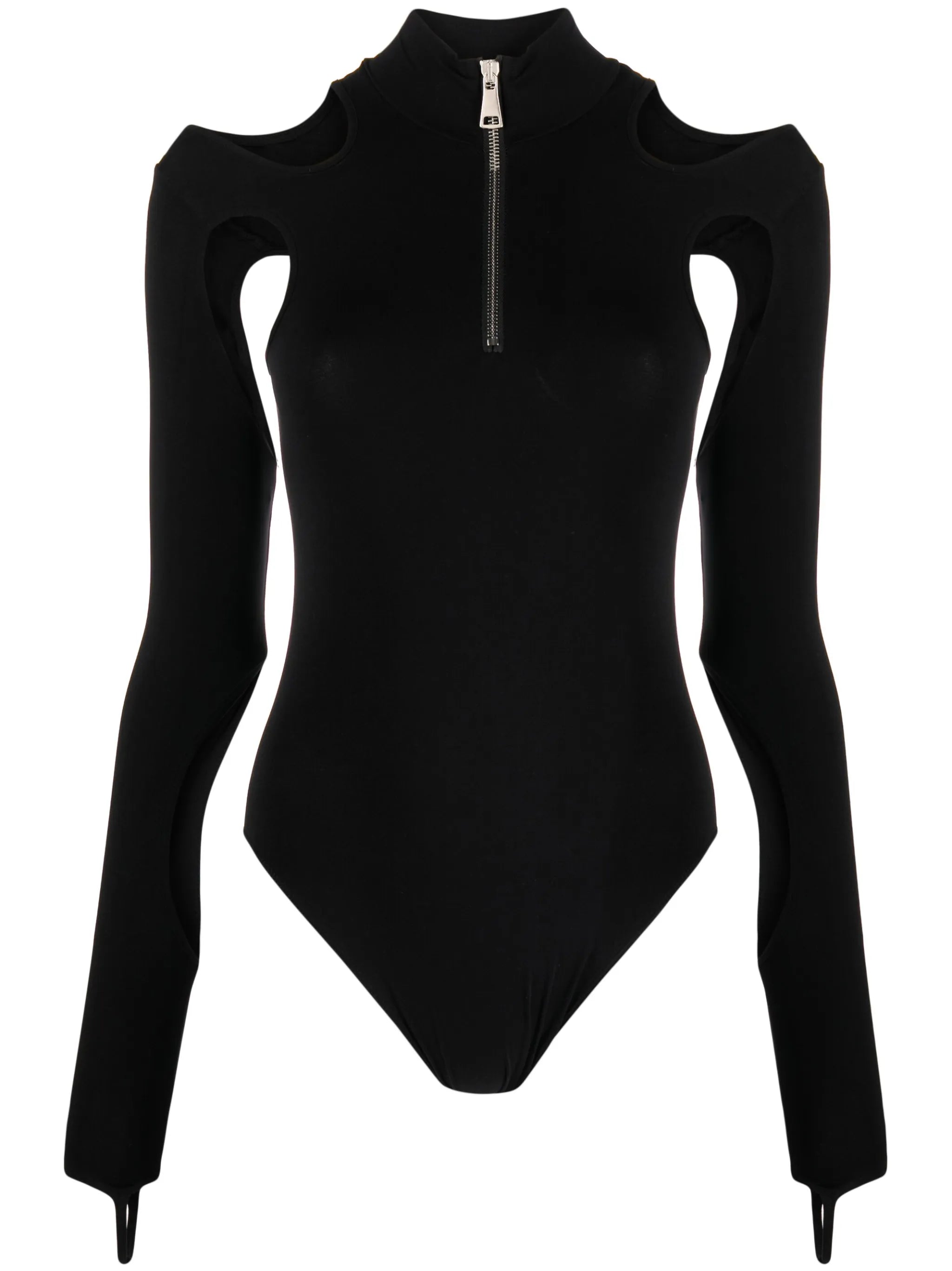 sculpted jersey cut-out bodysuit