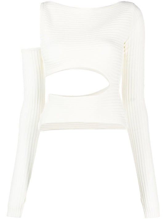 asymmetric cut-out top