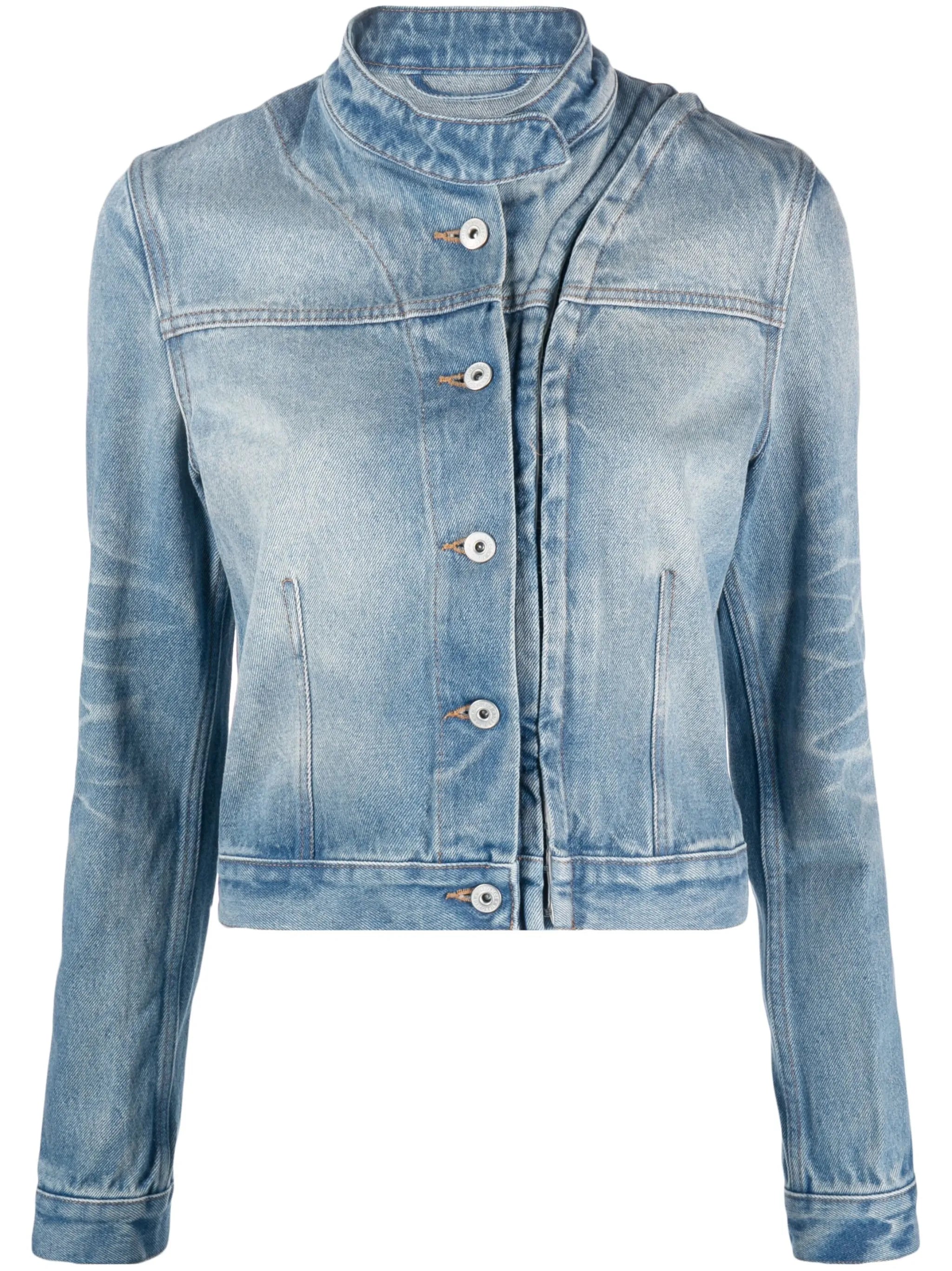 logo-patch denim jacket