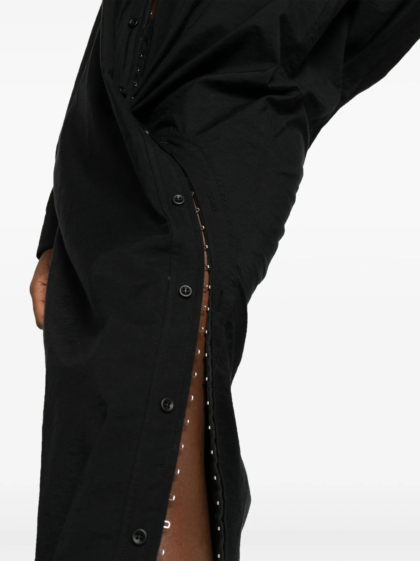 asymmetric maxi shirtdress