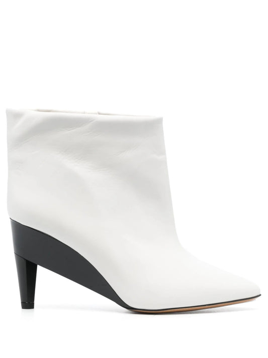 calf leather ankle boots