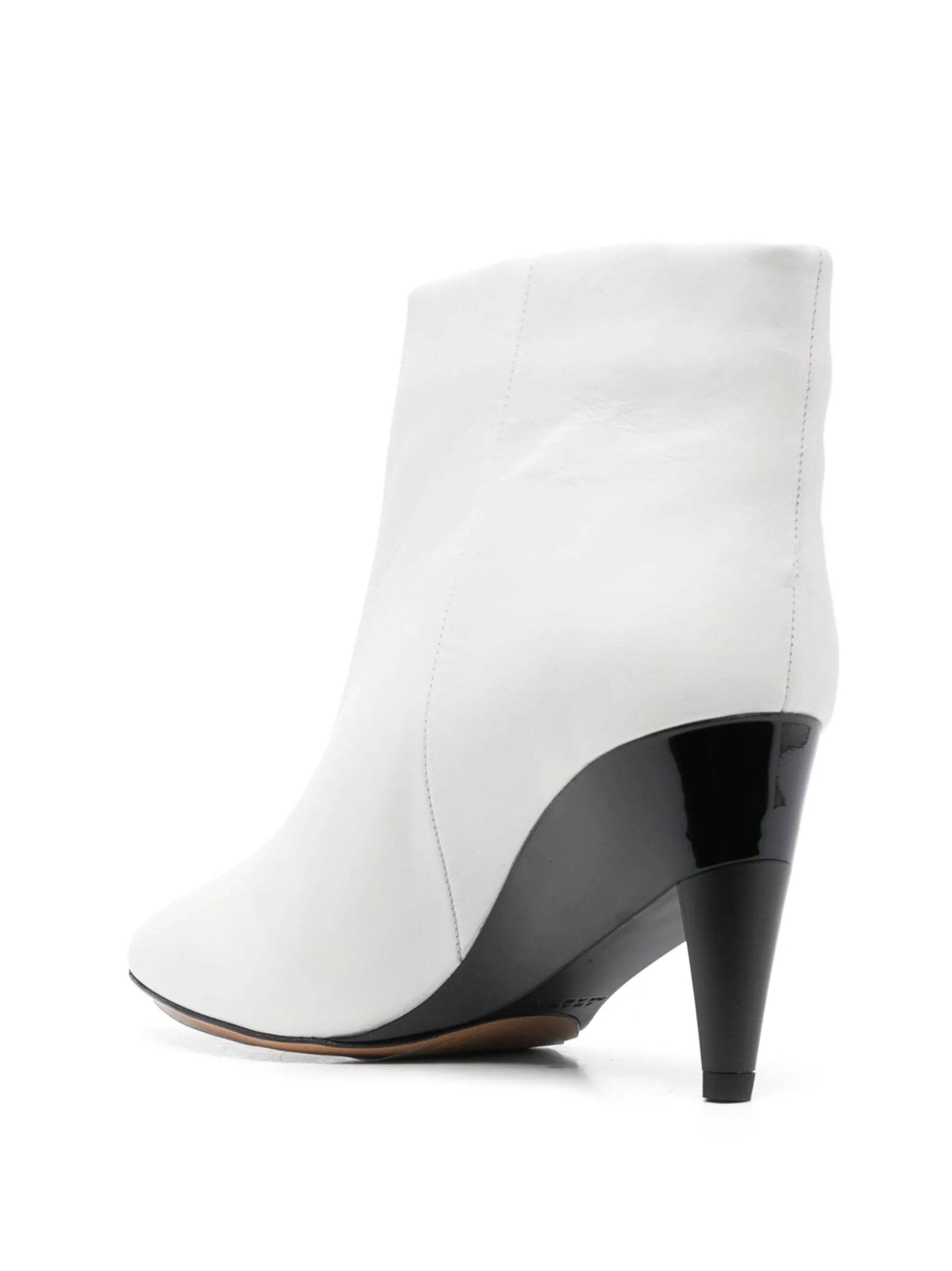 calf leather ankle boots