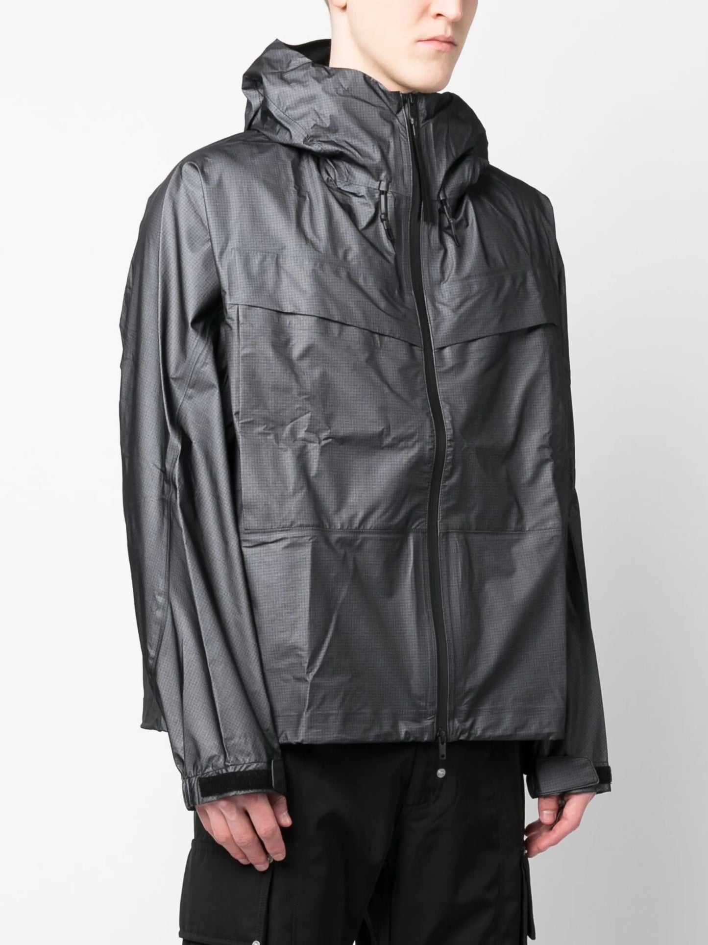 logo-print hooded jacket
