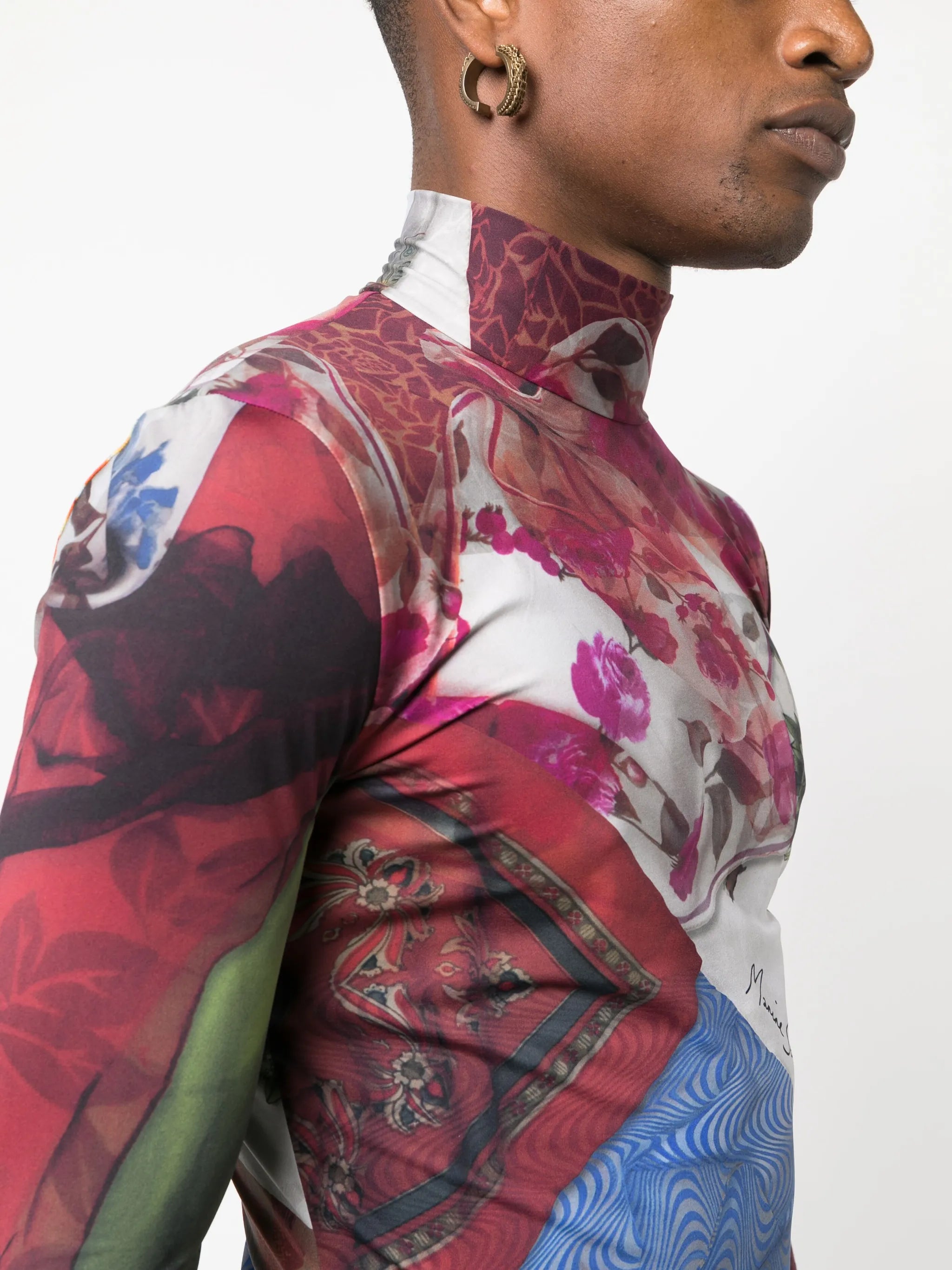 Second Skin scarves-print top