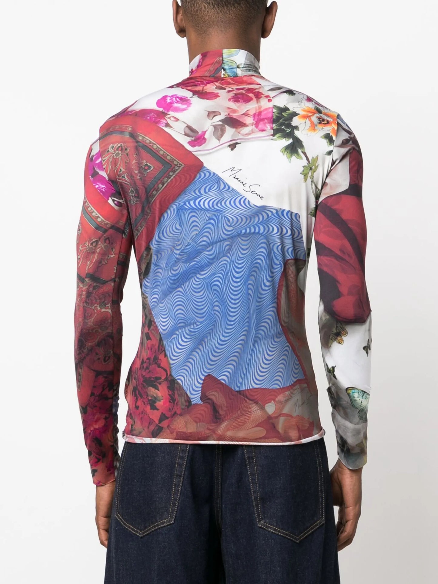 Second Skin scarves-print top