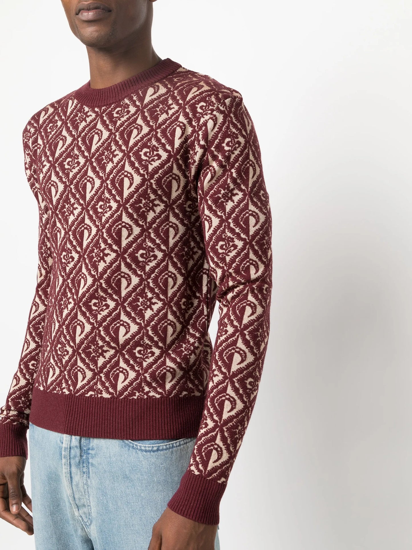 Moon Diamant jacquard wool-blend jumper