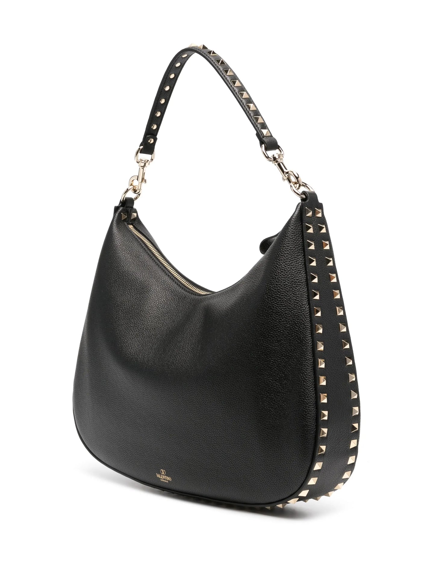 Rockstud leather tote bag