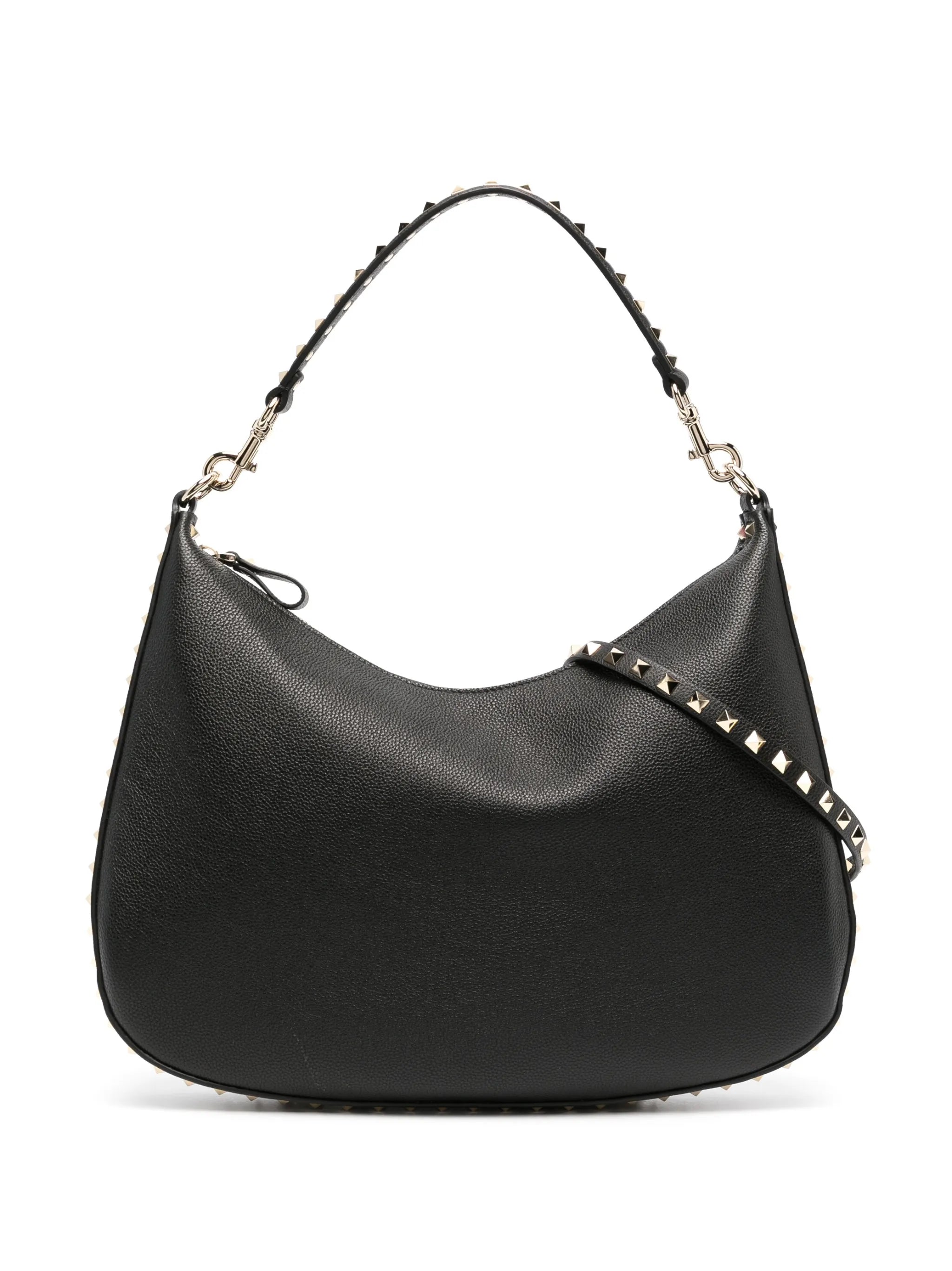 Rockstud leather tote bag