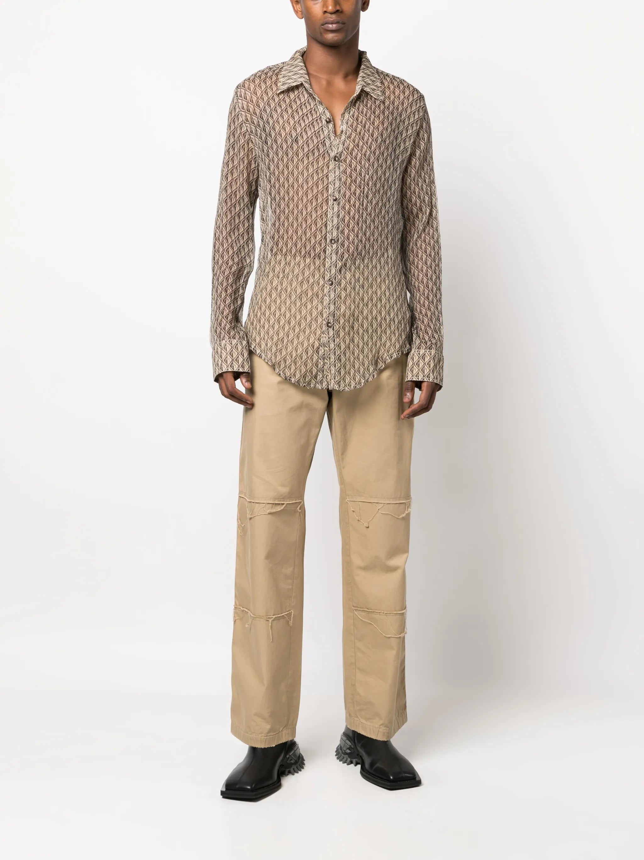 Moon Diamant silk shirt