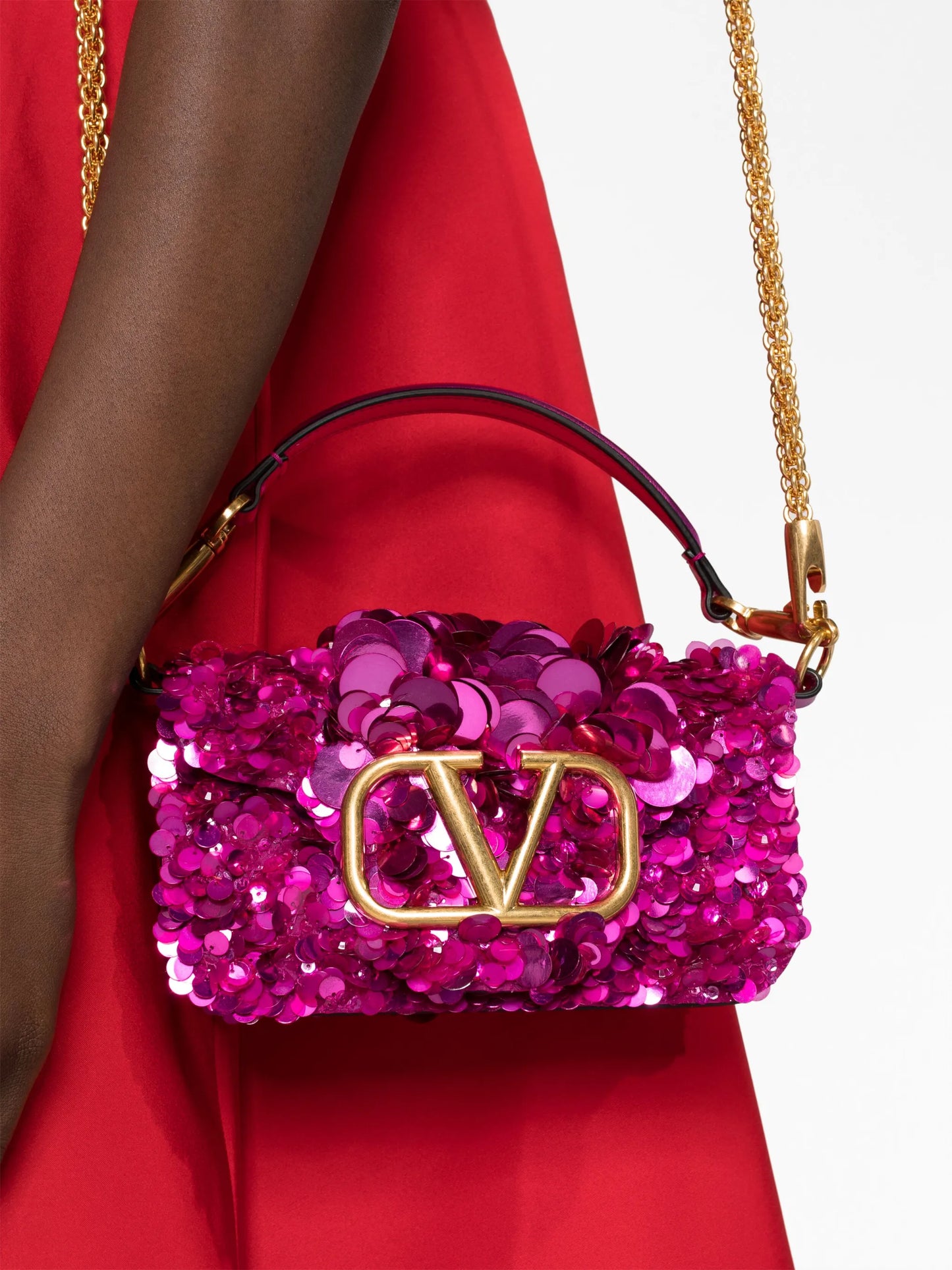 small Locò sequinned shoulder bag