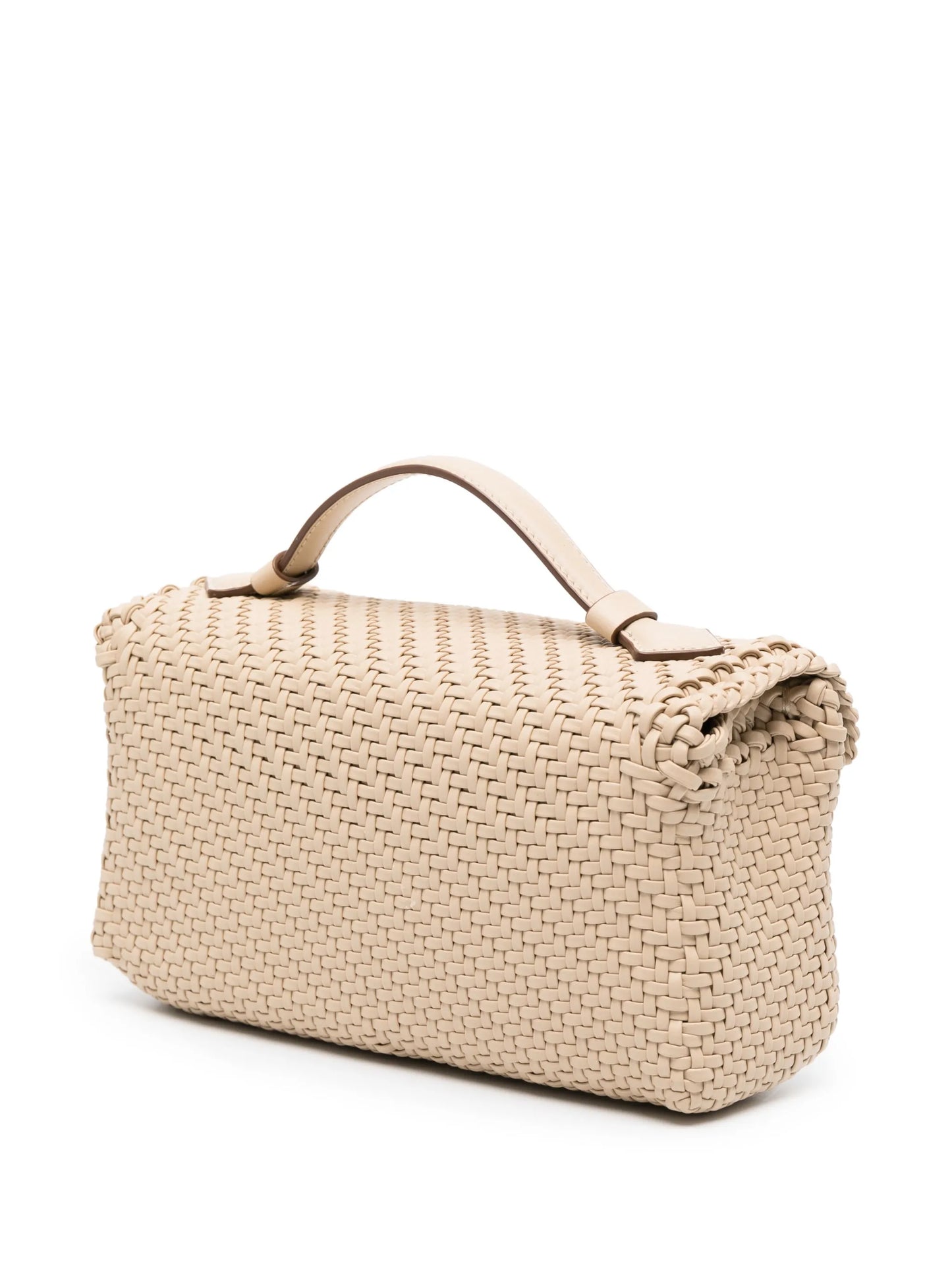 Symmetry interwoven leather tote bag