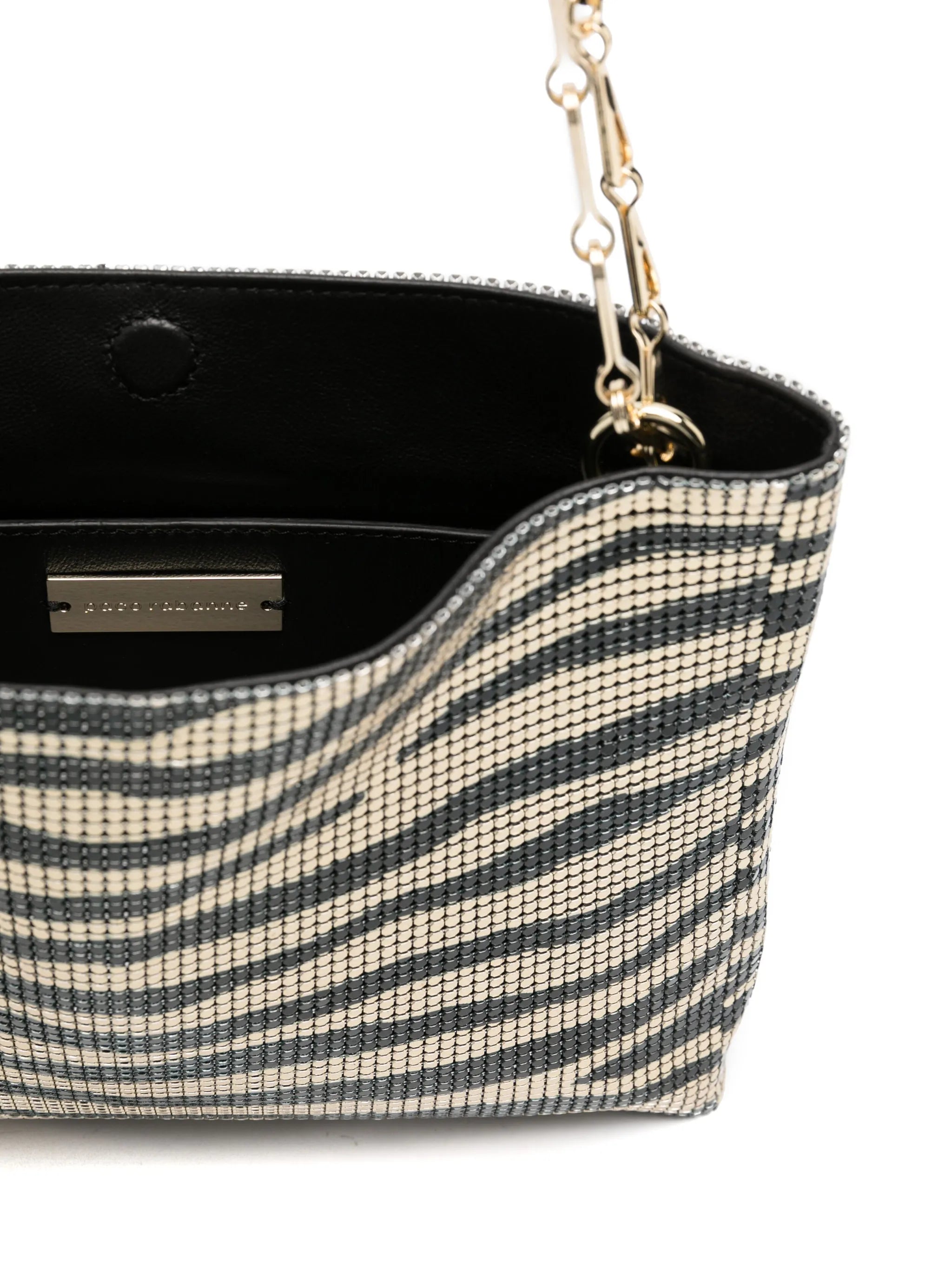 Pixel tiger-print tote bag