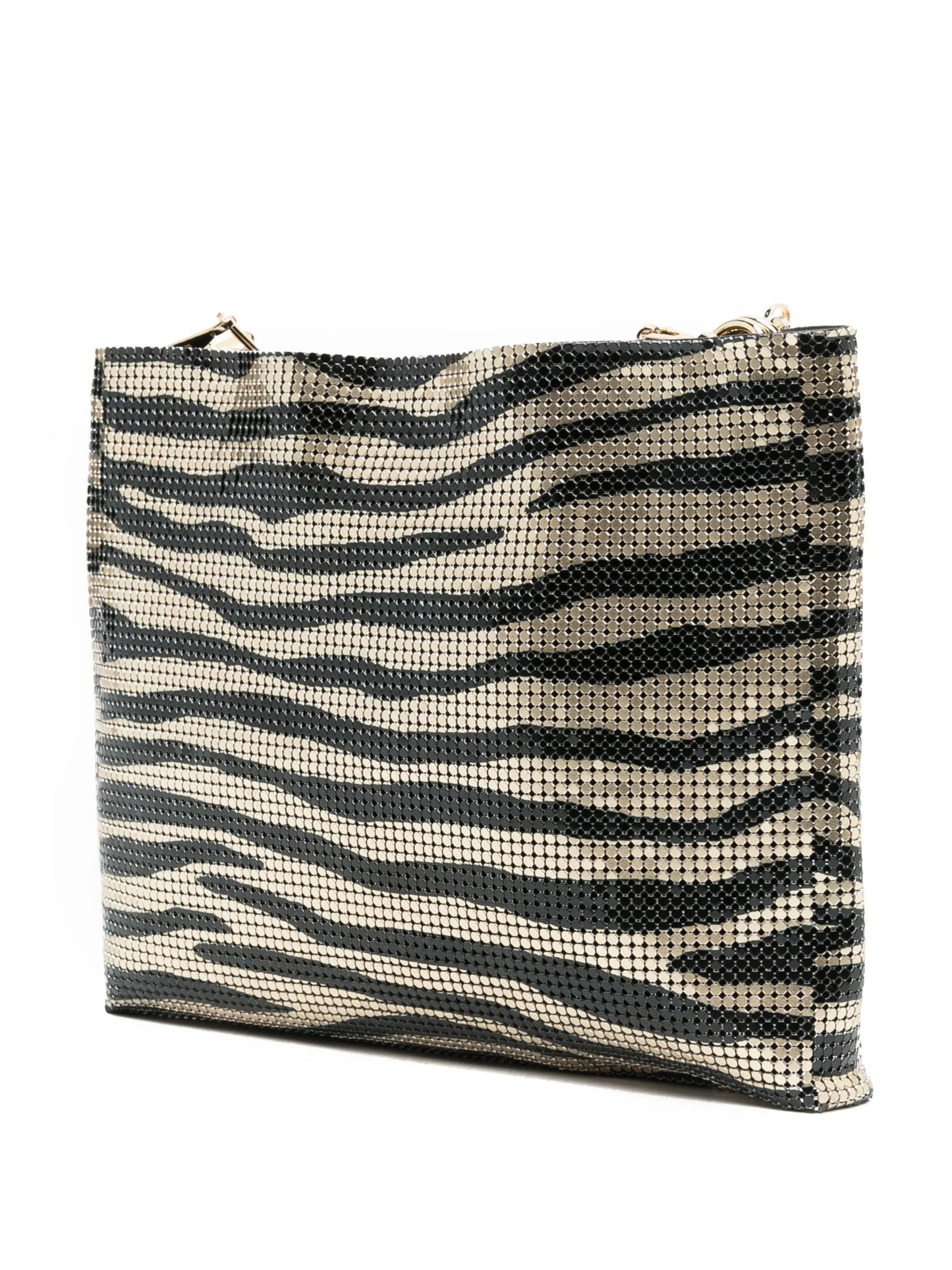 Pixel tiger-print tote bag