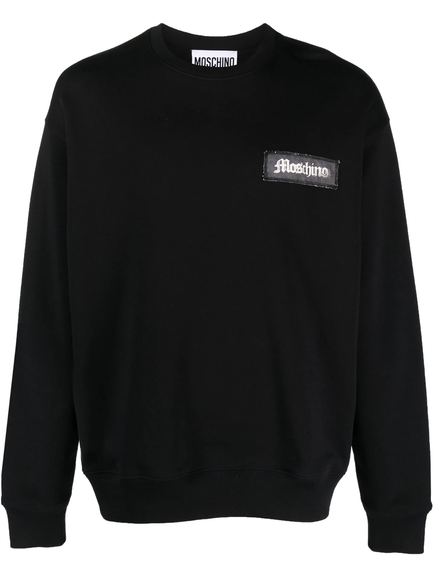 logo-patch cotton sweater