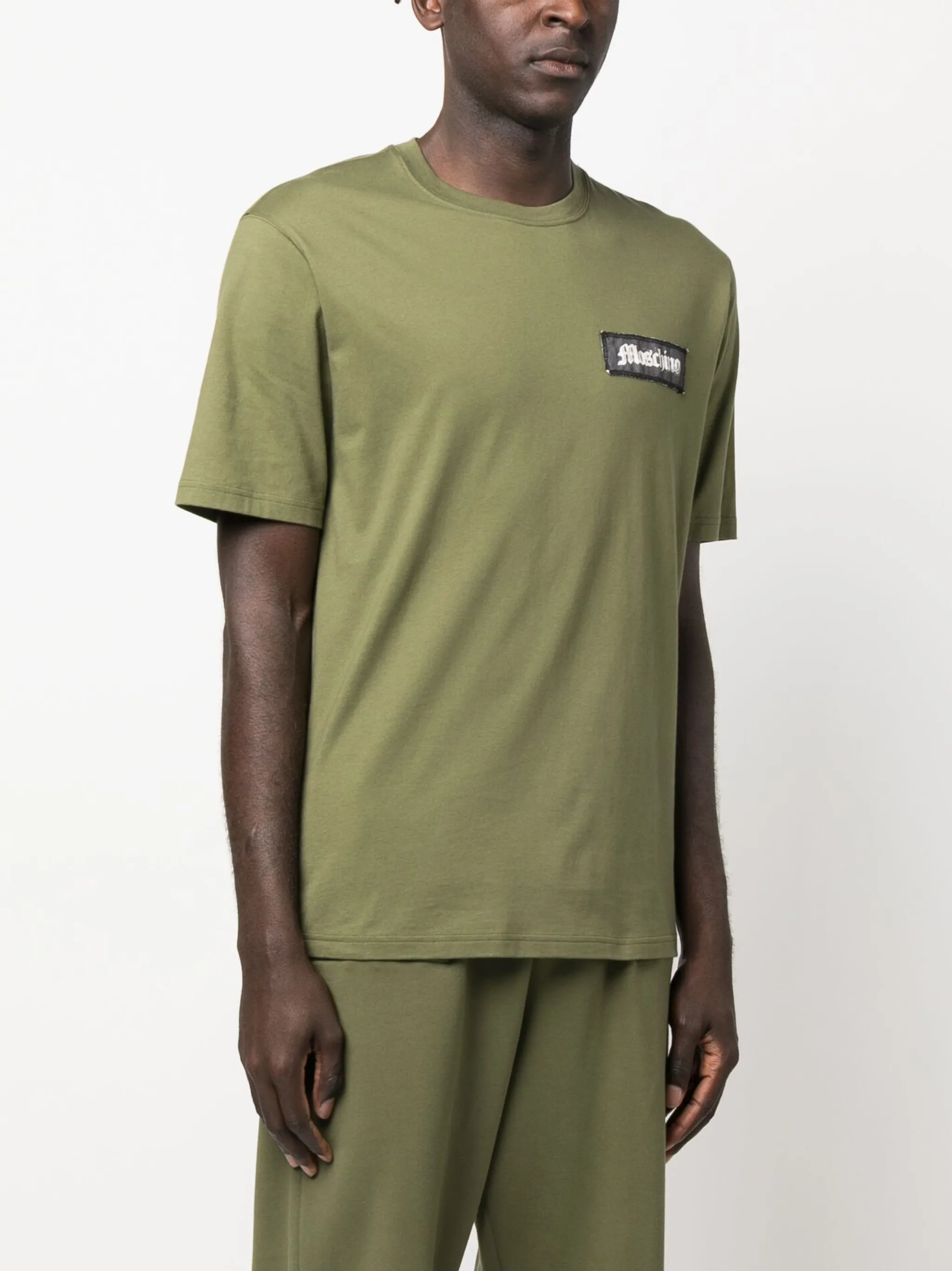 logo-patch organic-cotton T-shirt