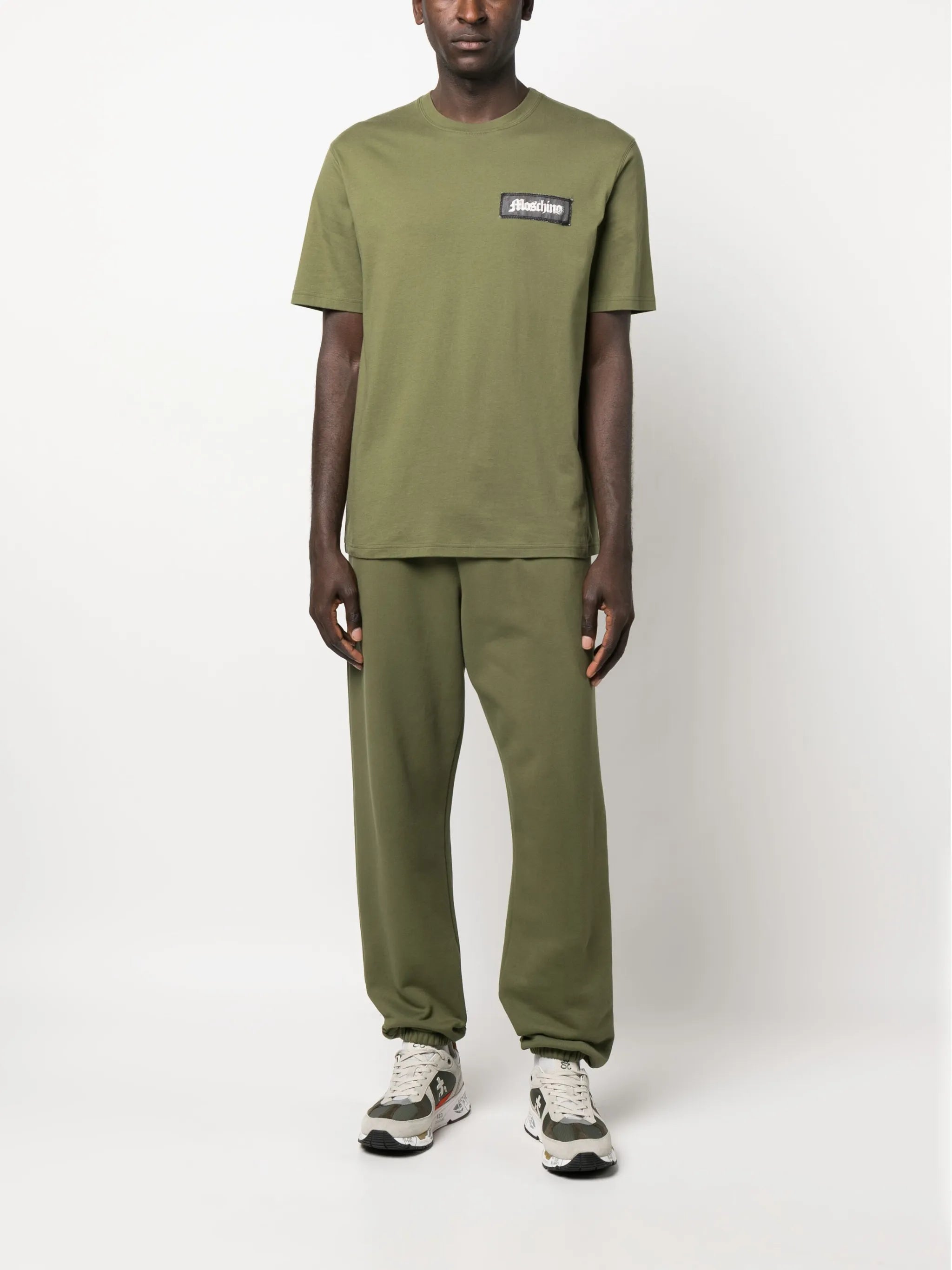 logo-patch organic-cotton T-shirt
