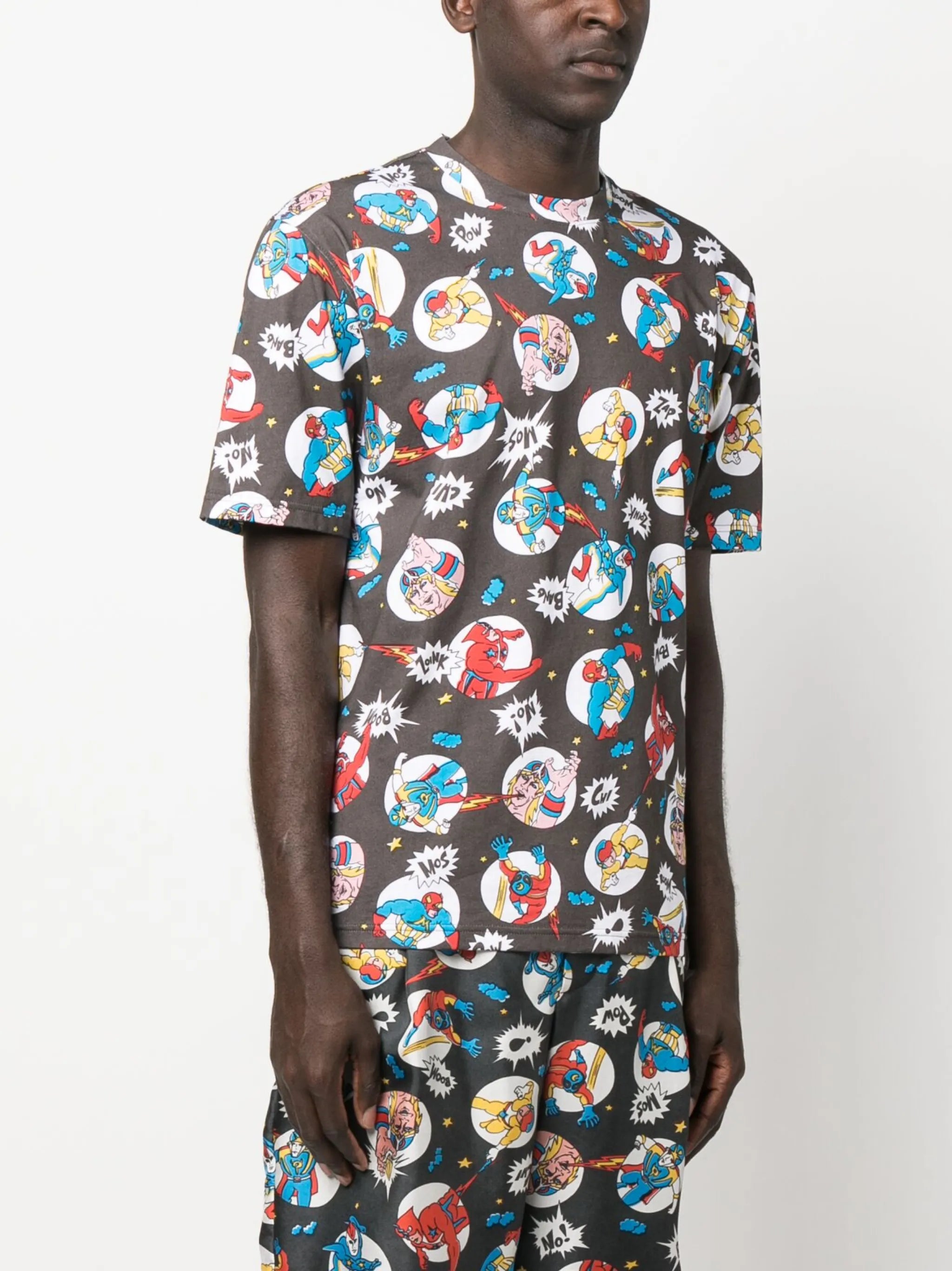 illustration-print cotton T-shirt