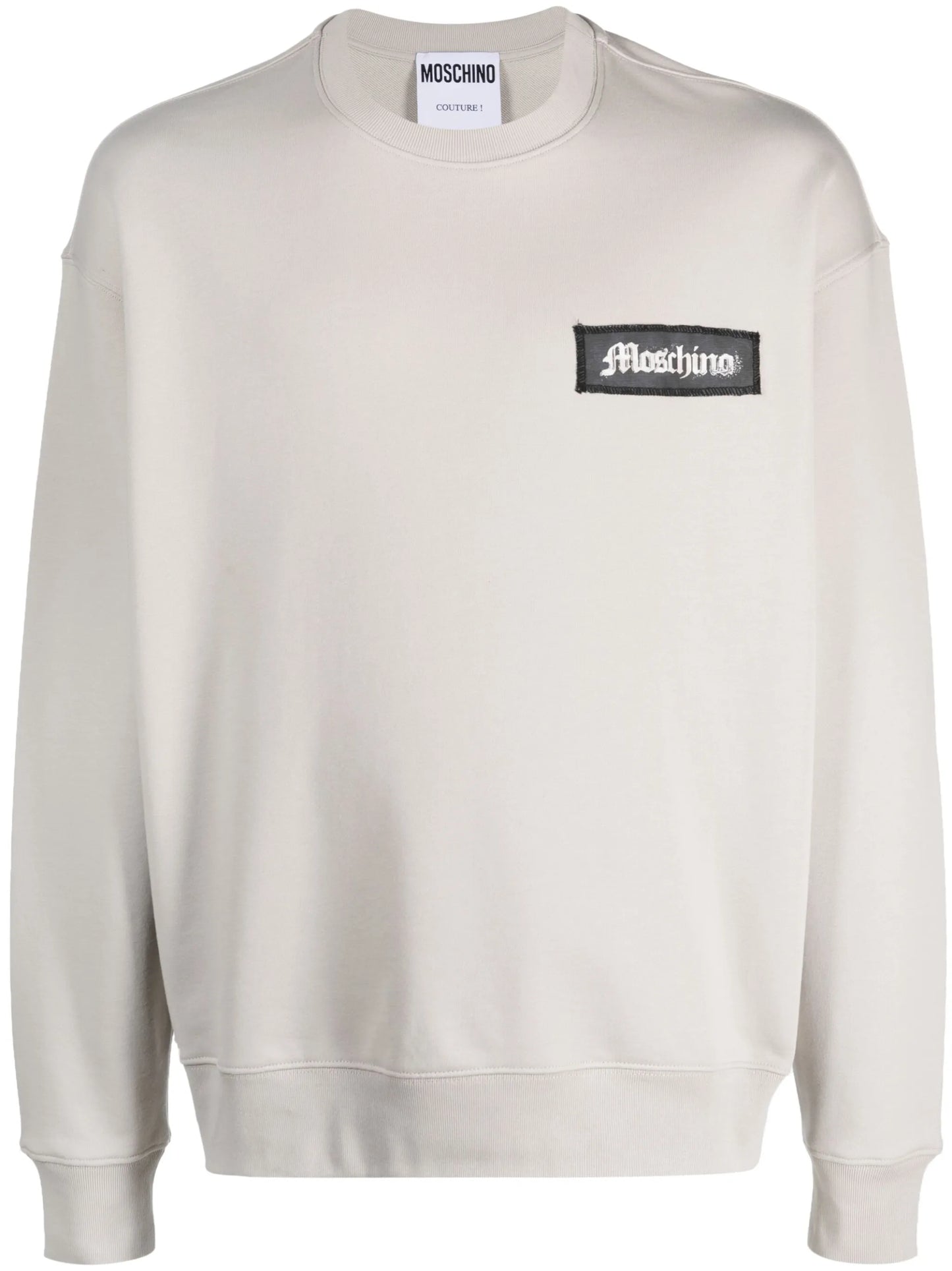 logo-patch organic-cotton jumper