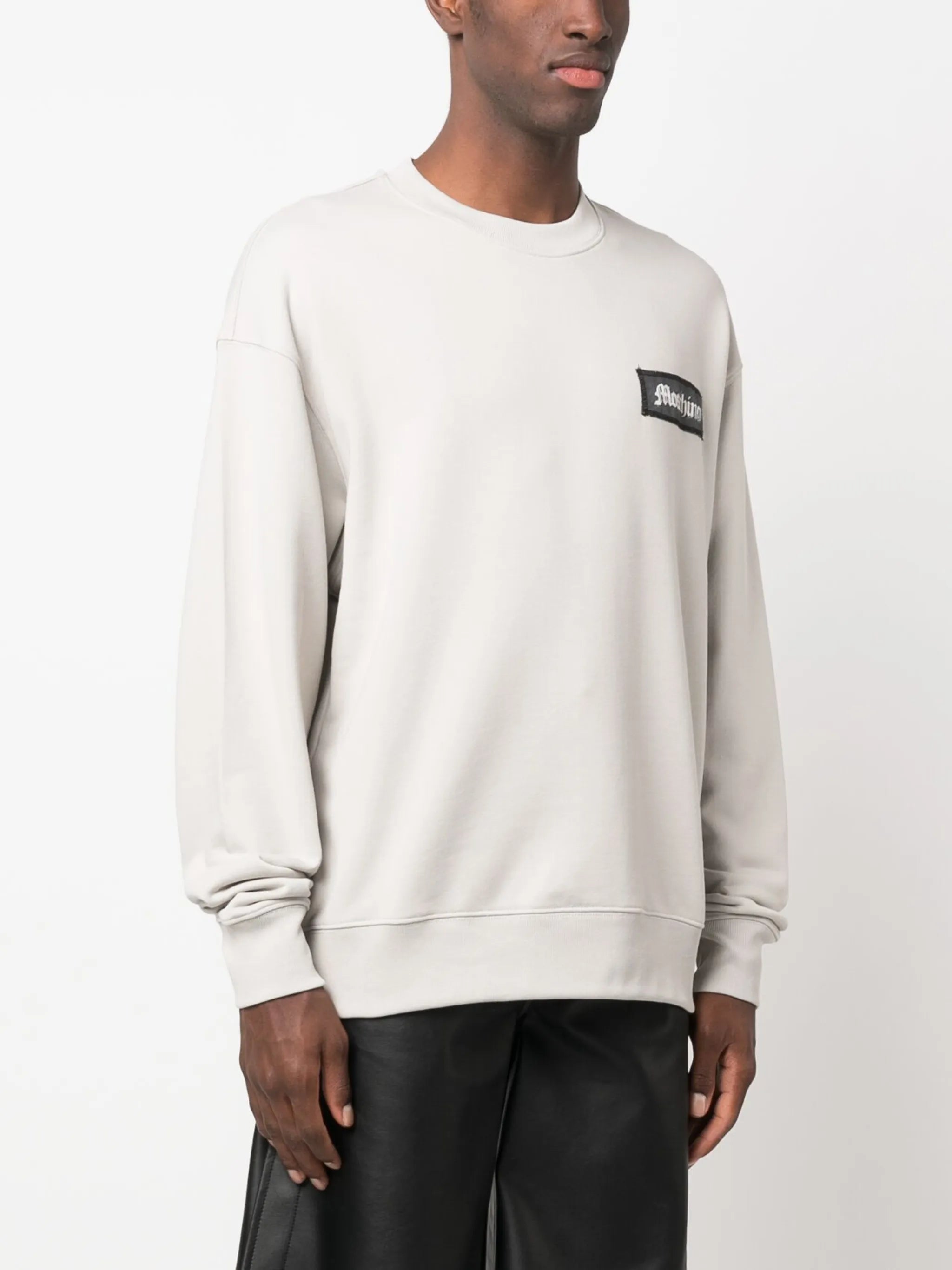 logo-patch organic-cotton jumper